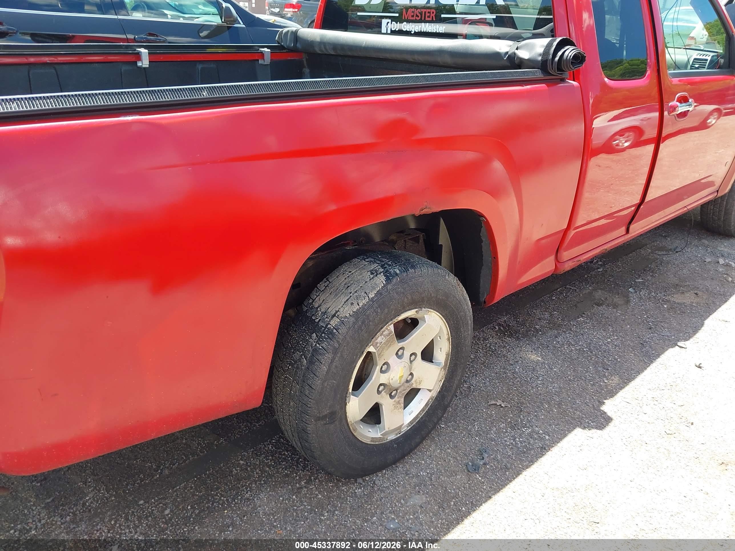 2009 Chevrolet Colorado Lt Red vin: 1GCCS199598114525