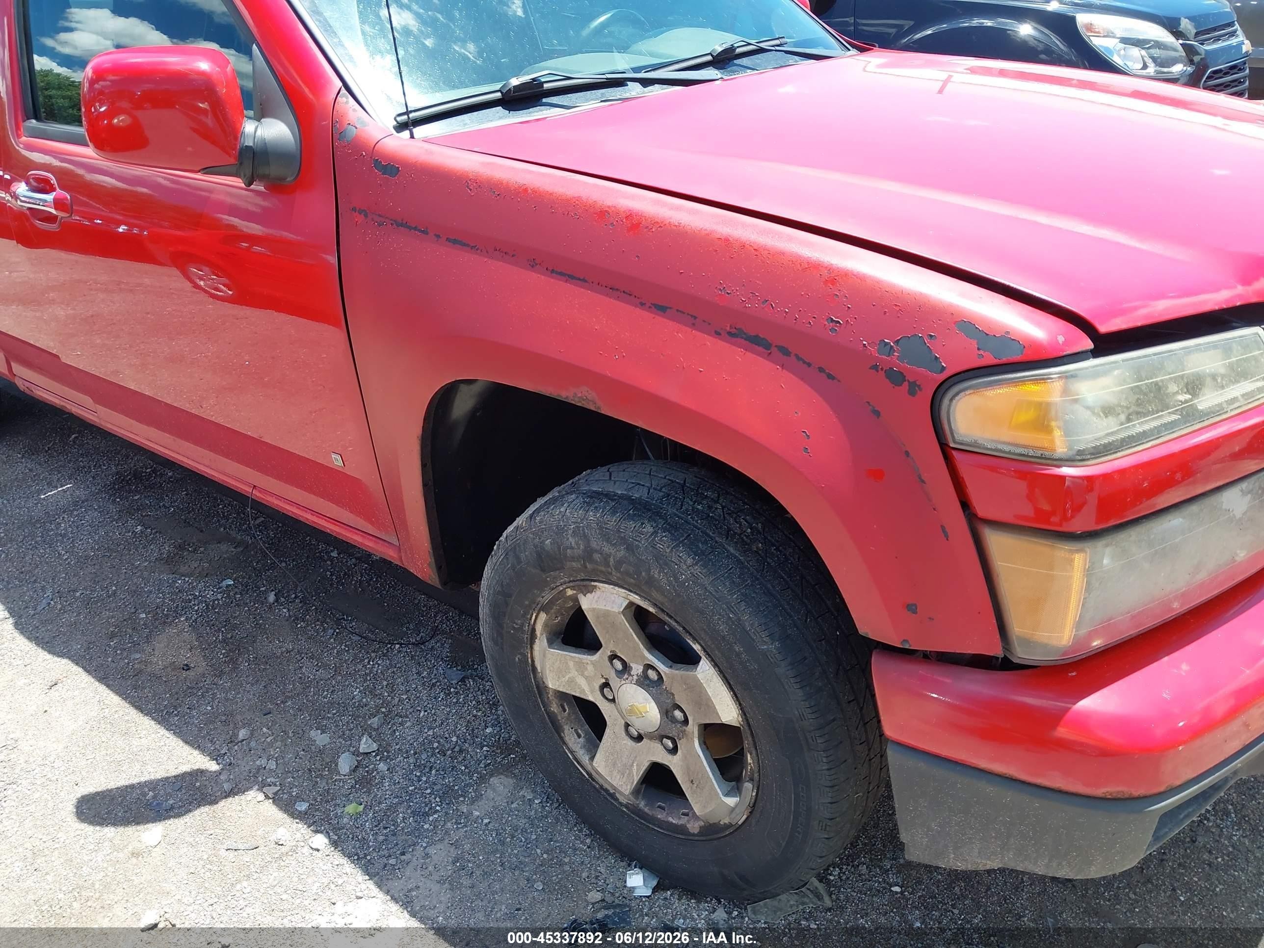 2009 Chevrolet Colorado Lt Red vin: 1GCCS199598114525