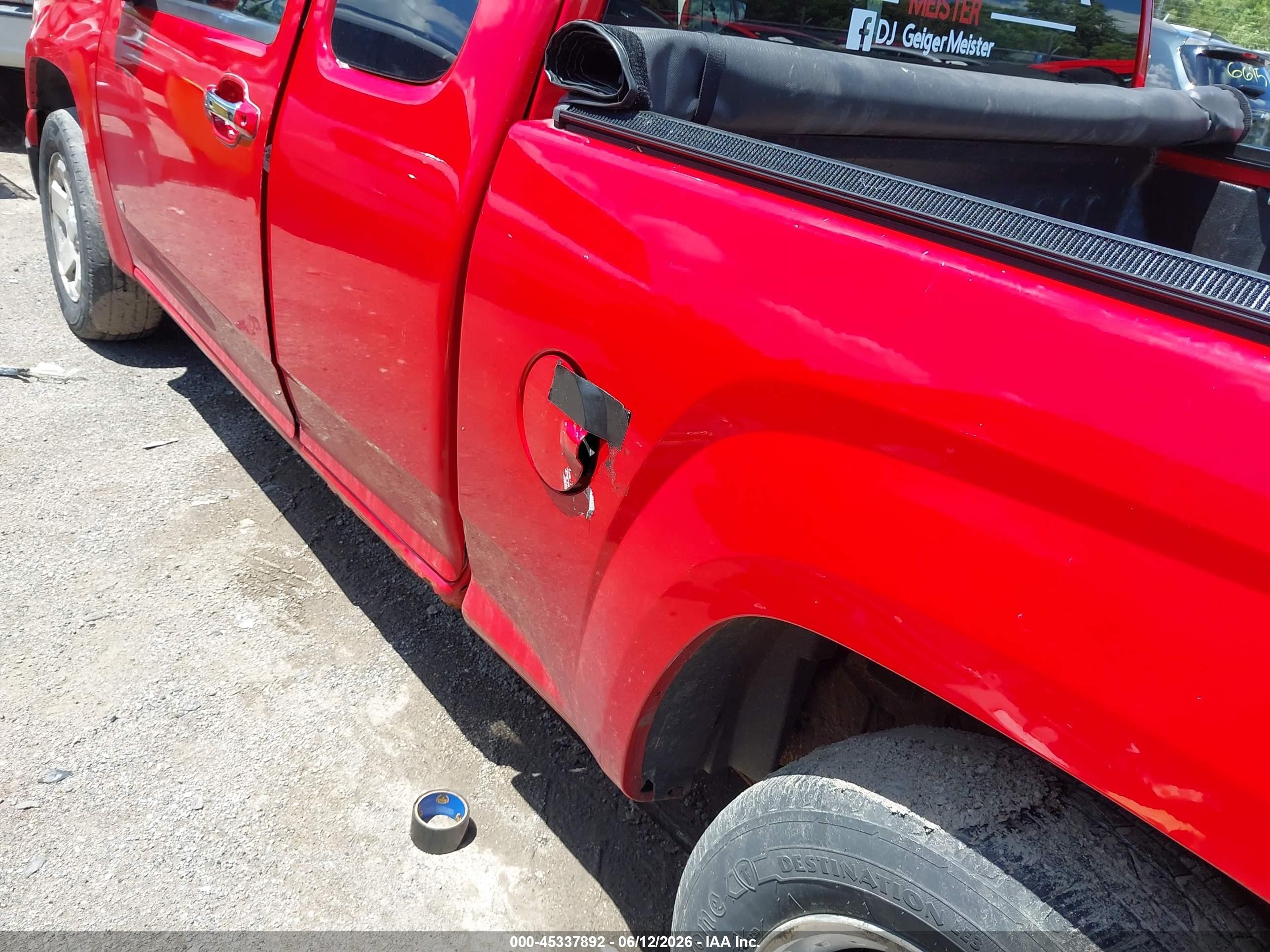 2009 Chevrolet Colorado Lt Red vin: 1GCCS199598114525