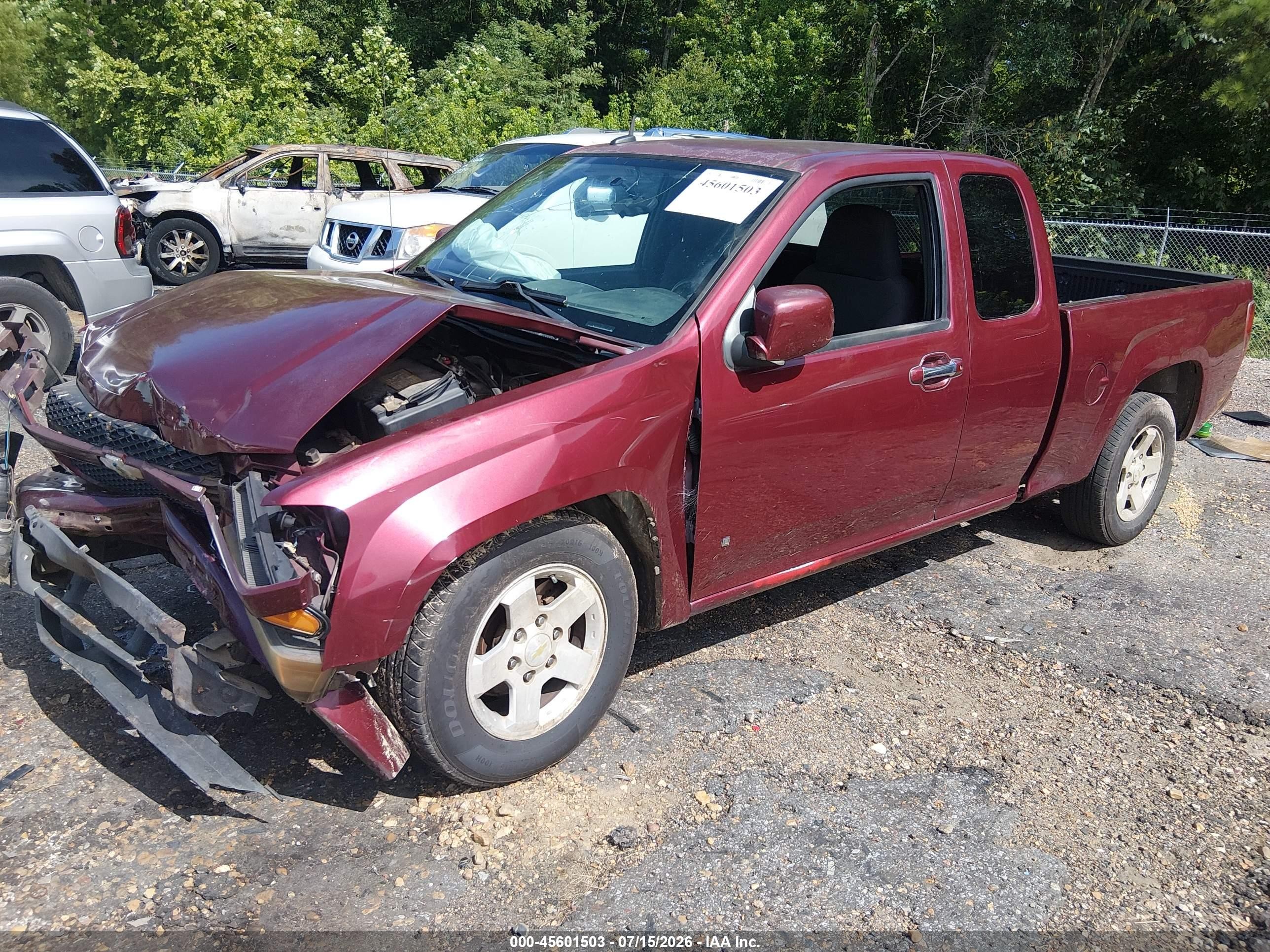 2009 Chevrolet Colorado Lt Maroon vin: 1GCCS199798113215