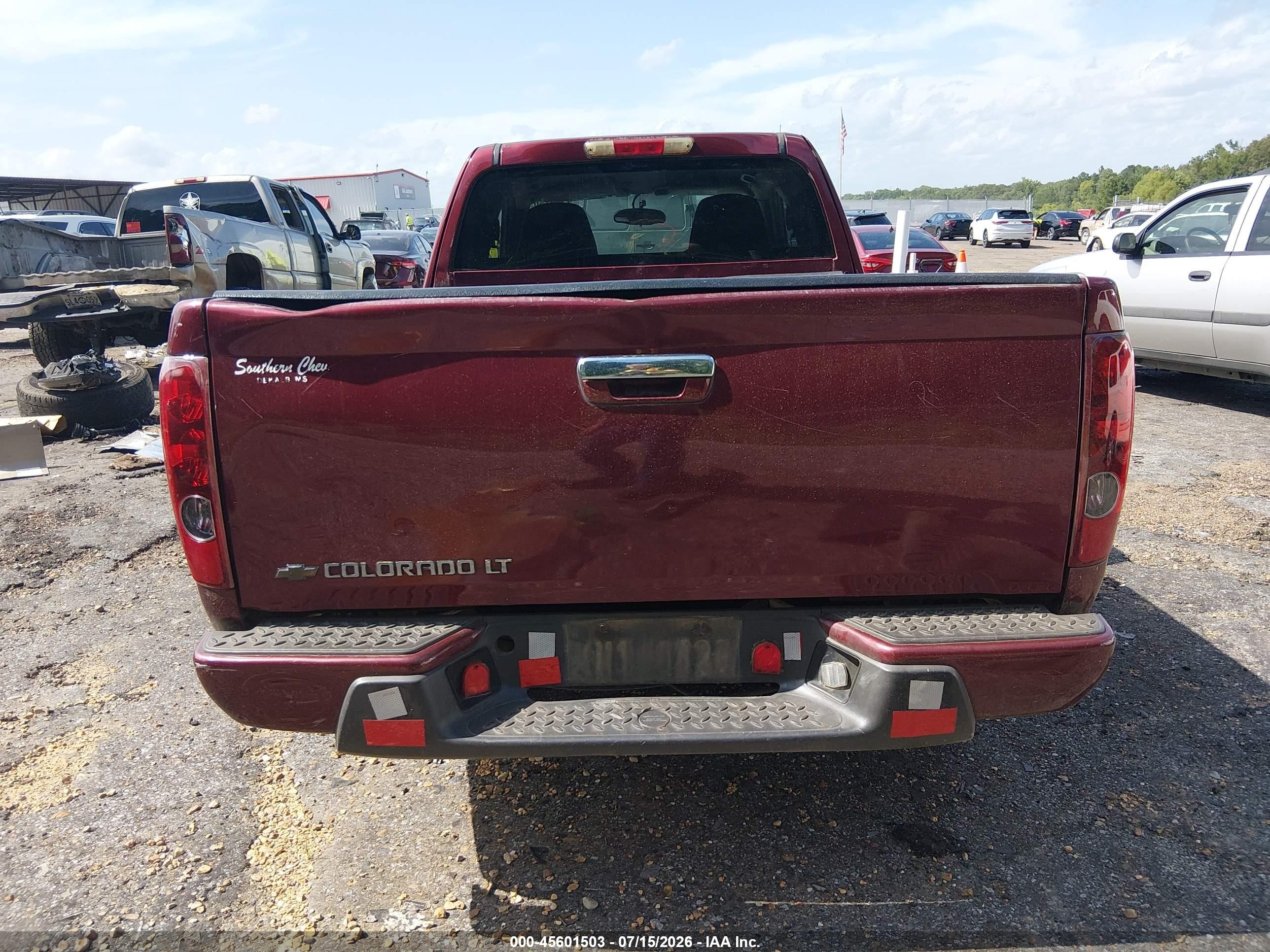2009 Chevrolet Colorado Lt Maroon vin: 1GCCS199798113215