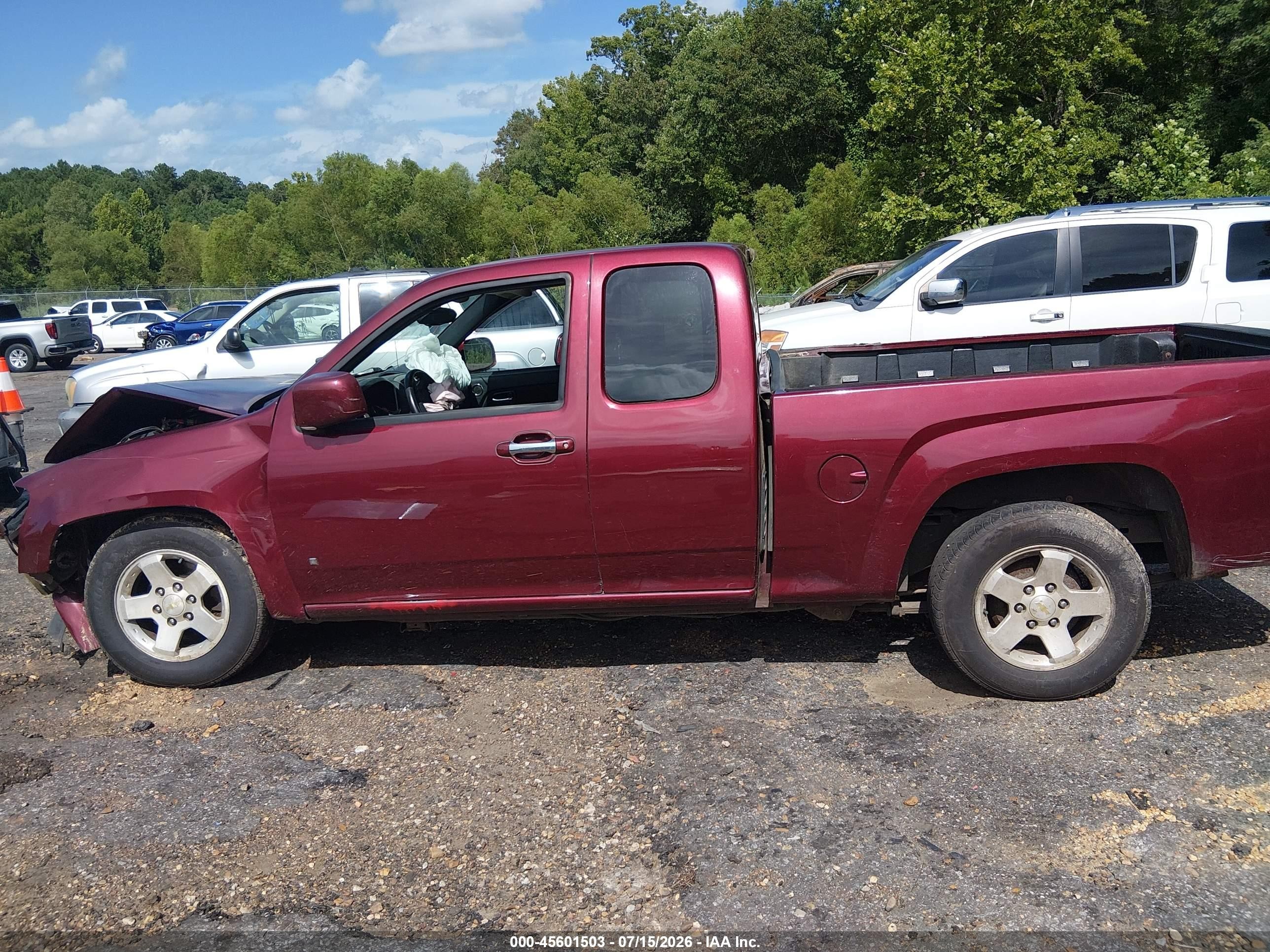 2009 Chevrolet Colorado Lt Maroon vin: 1GCCS199798113215