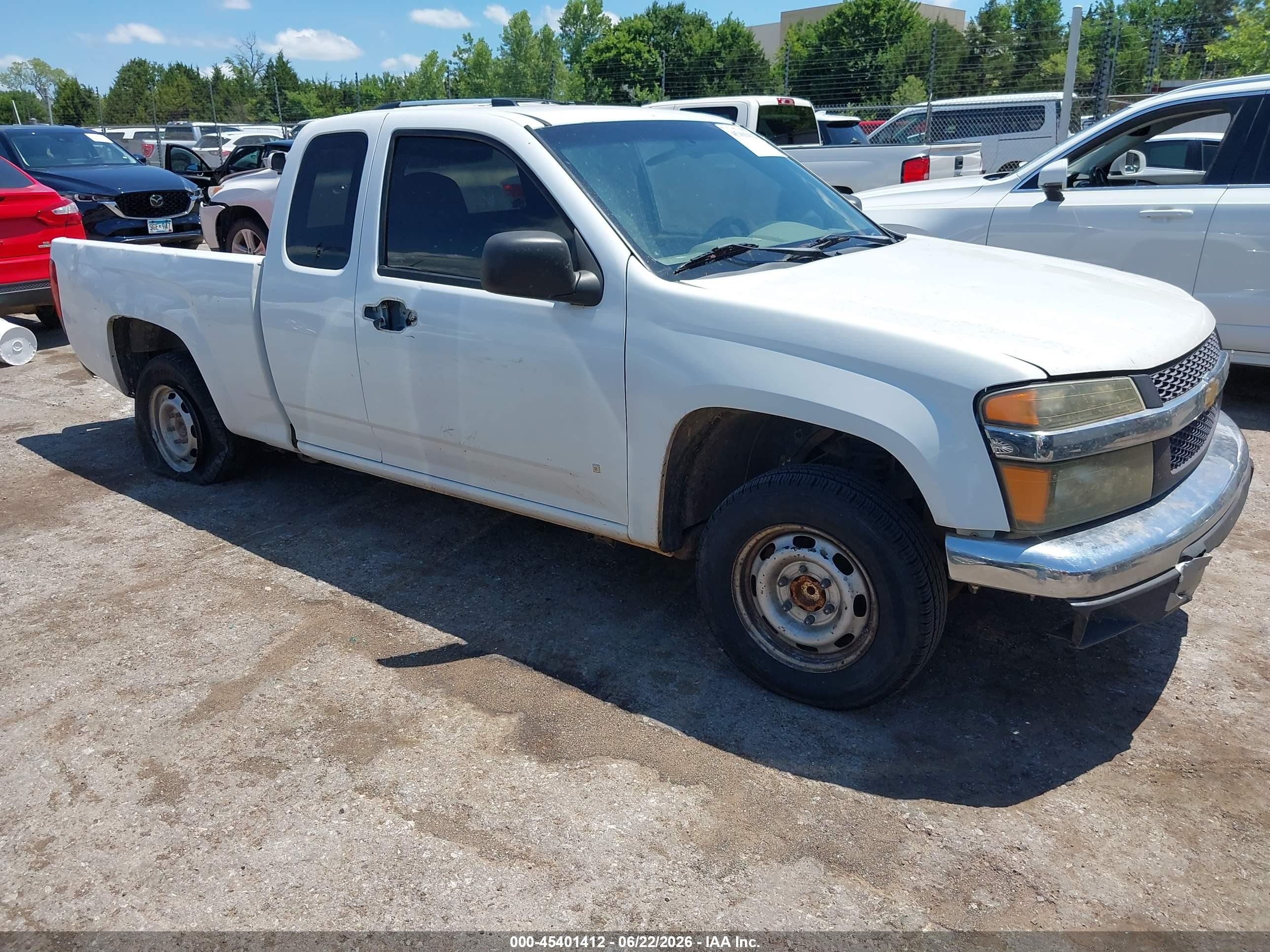 2007 Chevrolet Colorado Work Truck White vin: 1GCCS19E178163800
