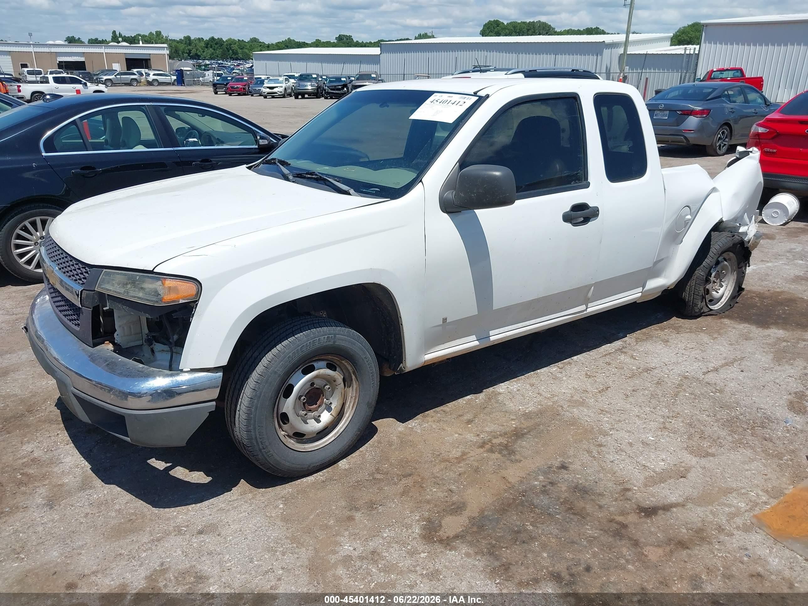 2007 Chevrolet Colorado Work Truck White vin: 1GCCS19E178163800