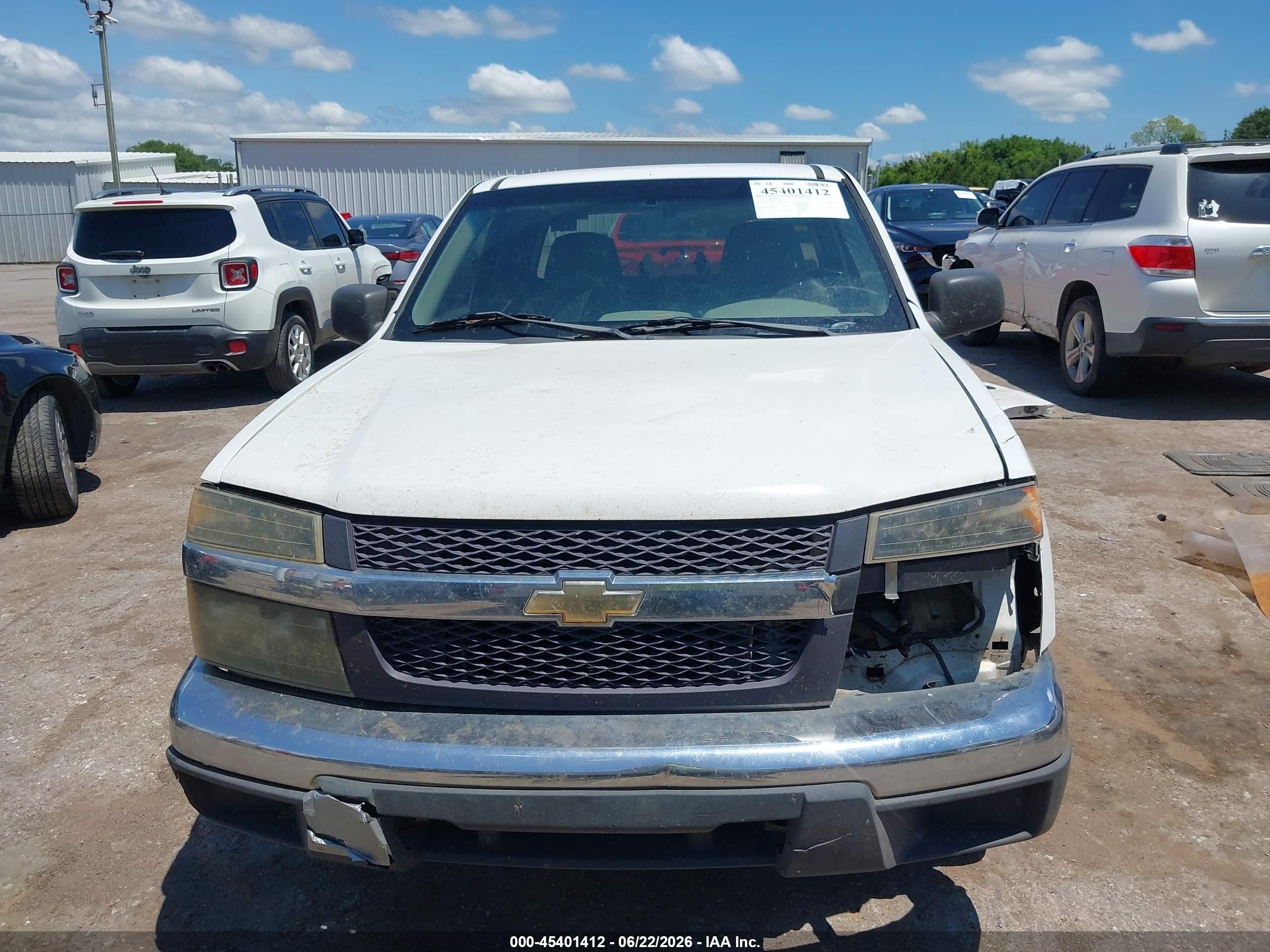 2007 Chevrolet Colorado Work Truck White vin: 1GCCS19E178163800