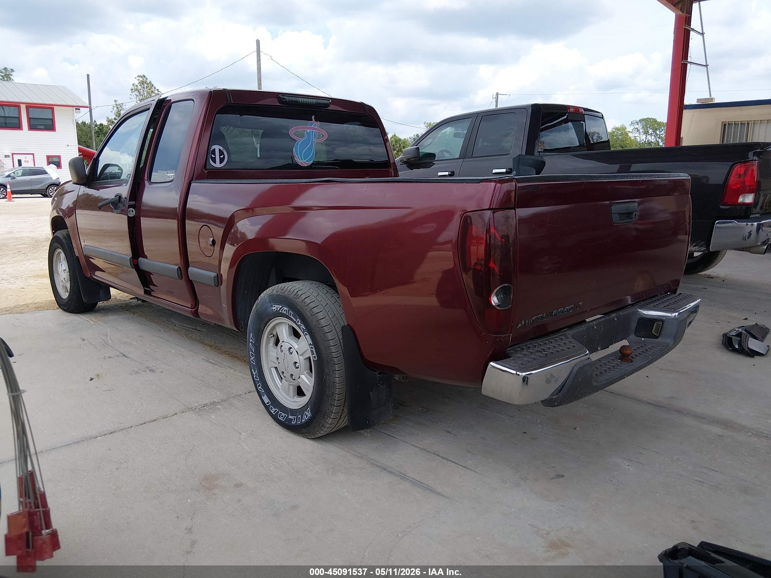 2007 Chevrolet Colorado Lt Burgundy vin: 1GCCS19E178216625