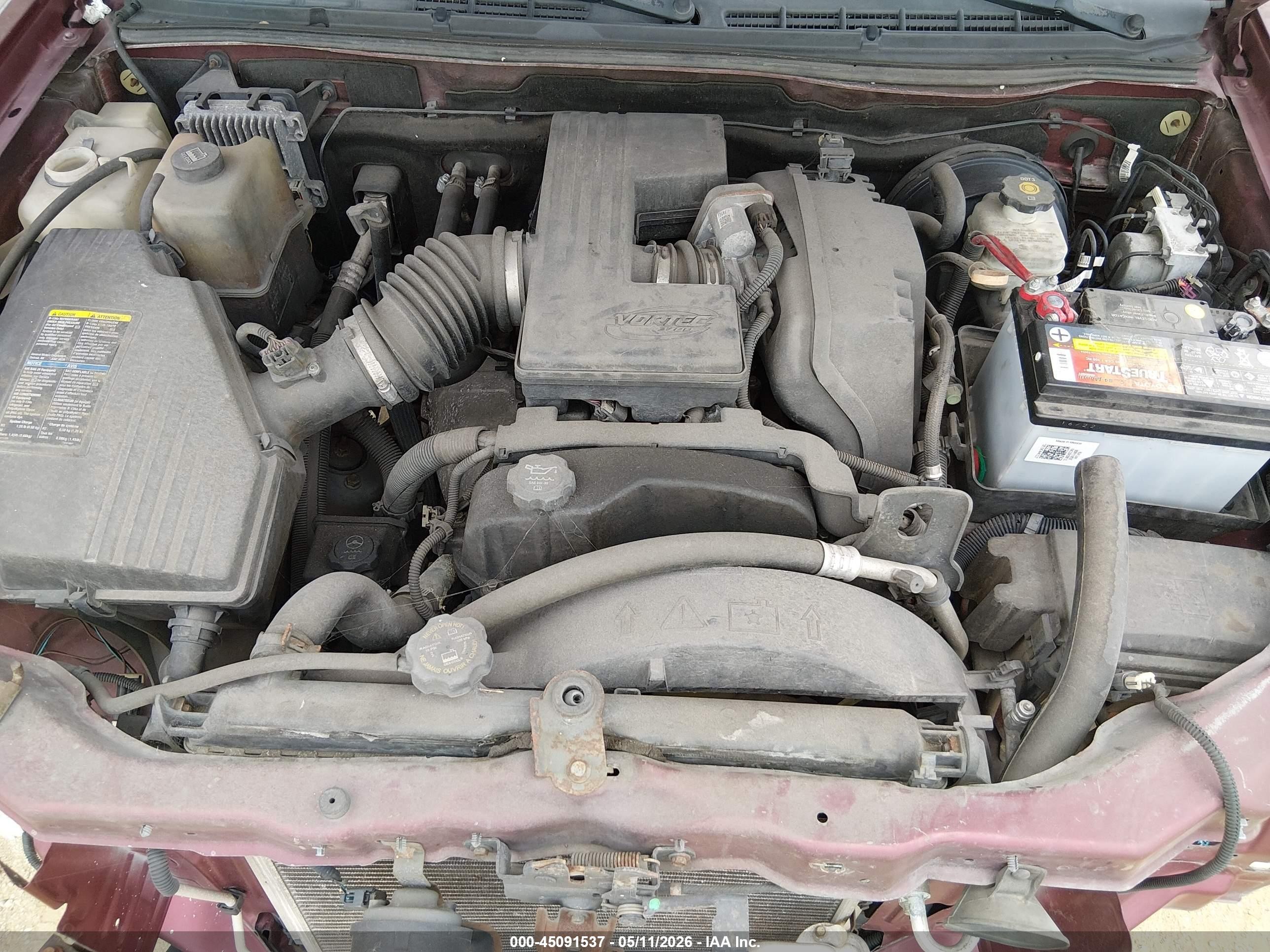 2007 Chevrolet Colorado Lt Burgundy vin: 1GCCS19E178216625