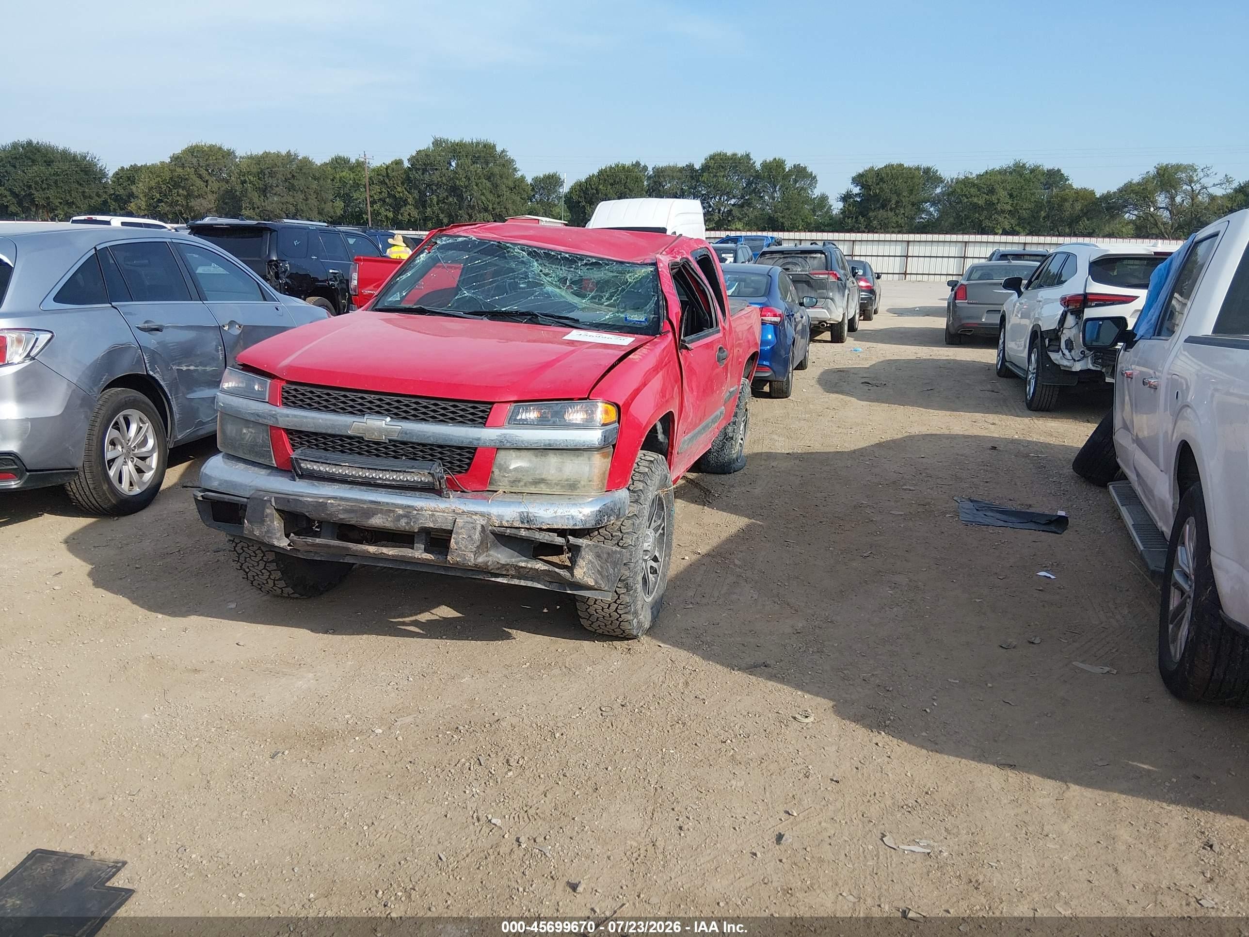 2007 Chevrolet Colorado Lt Red vin: 1GCCS19E278241534