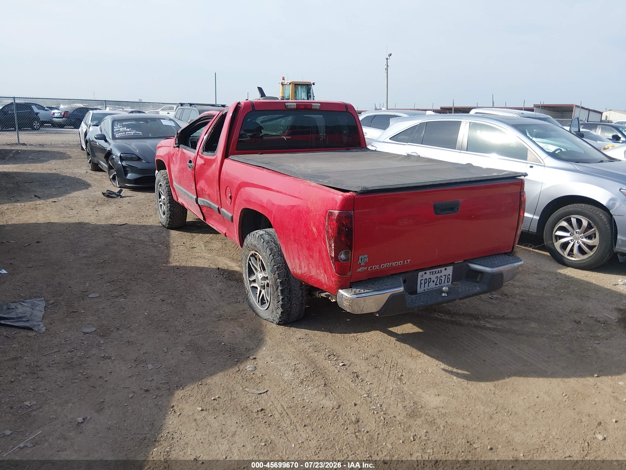 2007 Chevrolet Colorado Lt Red vin: 1GCCS19E278241534
