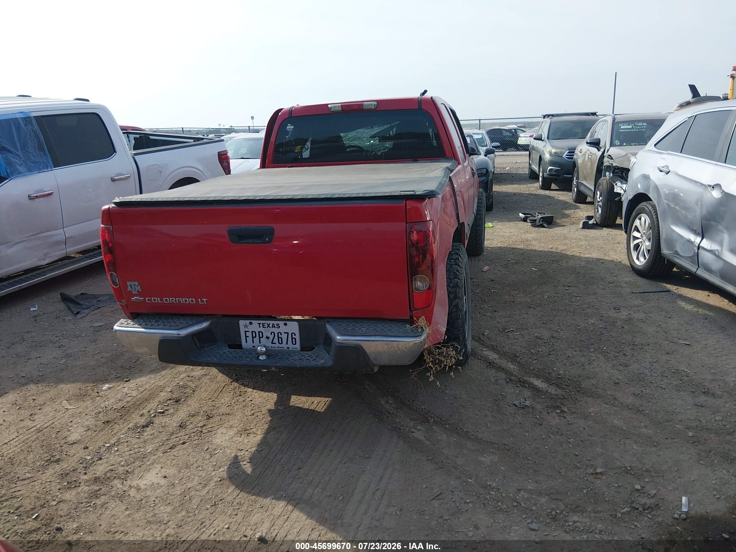 2007 Chevrolet Colorado Lt Red vin: 1GCCS19E278241534