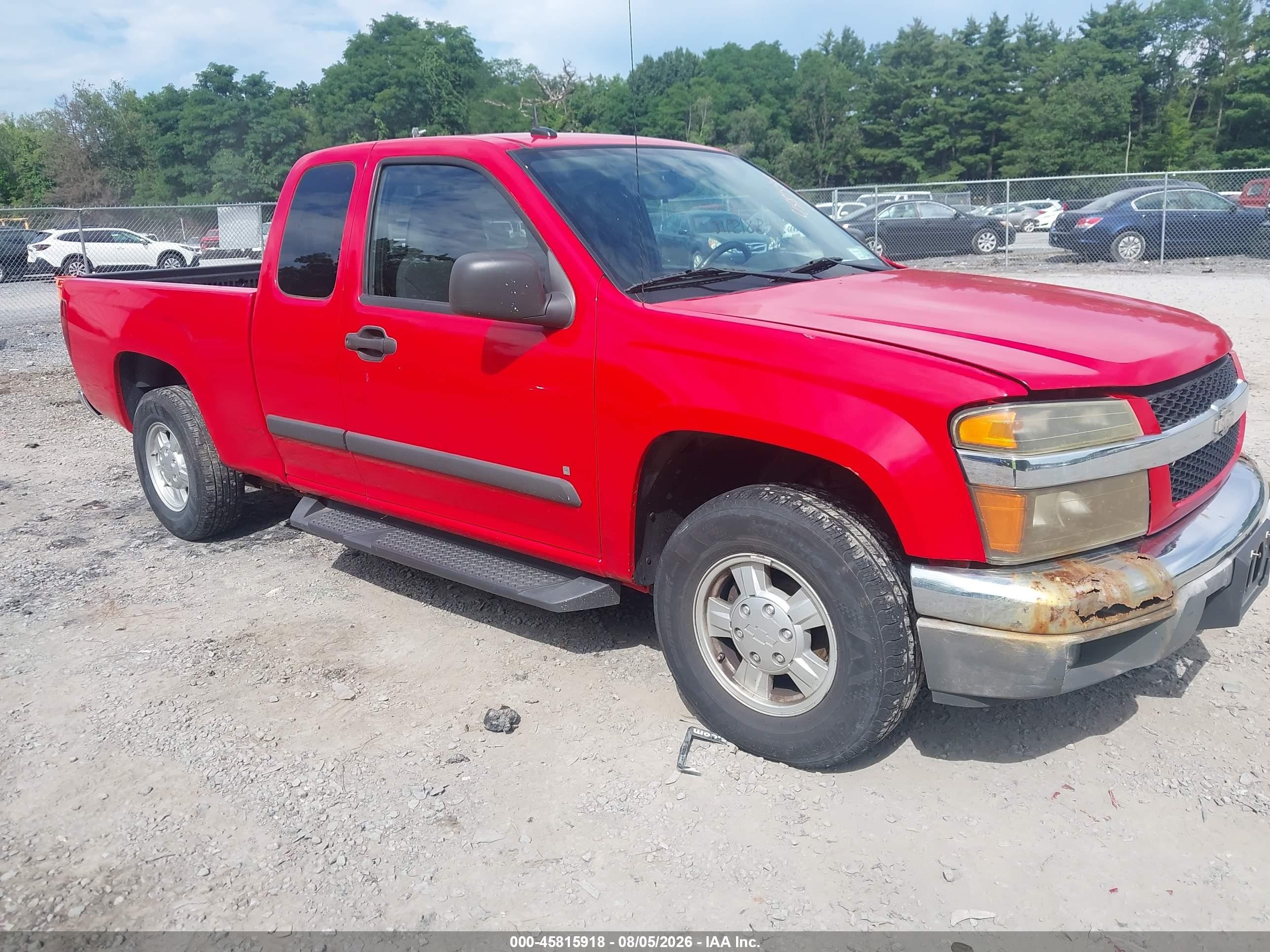 2008 Chevrolet Colorado Lt Красный vin: 1GCCS19E288167808
