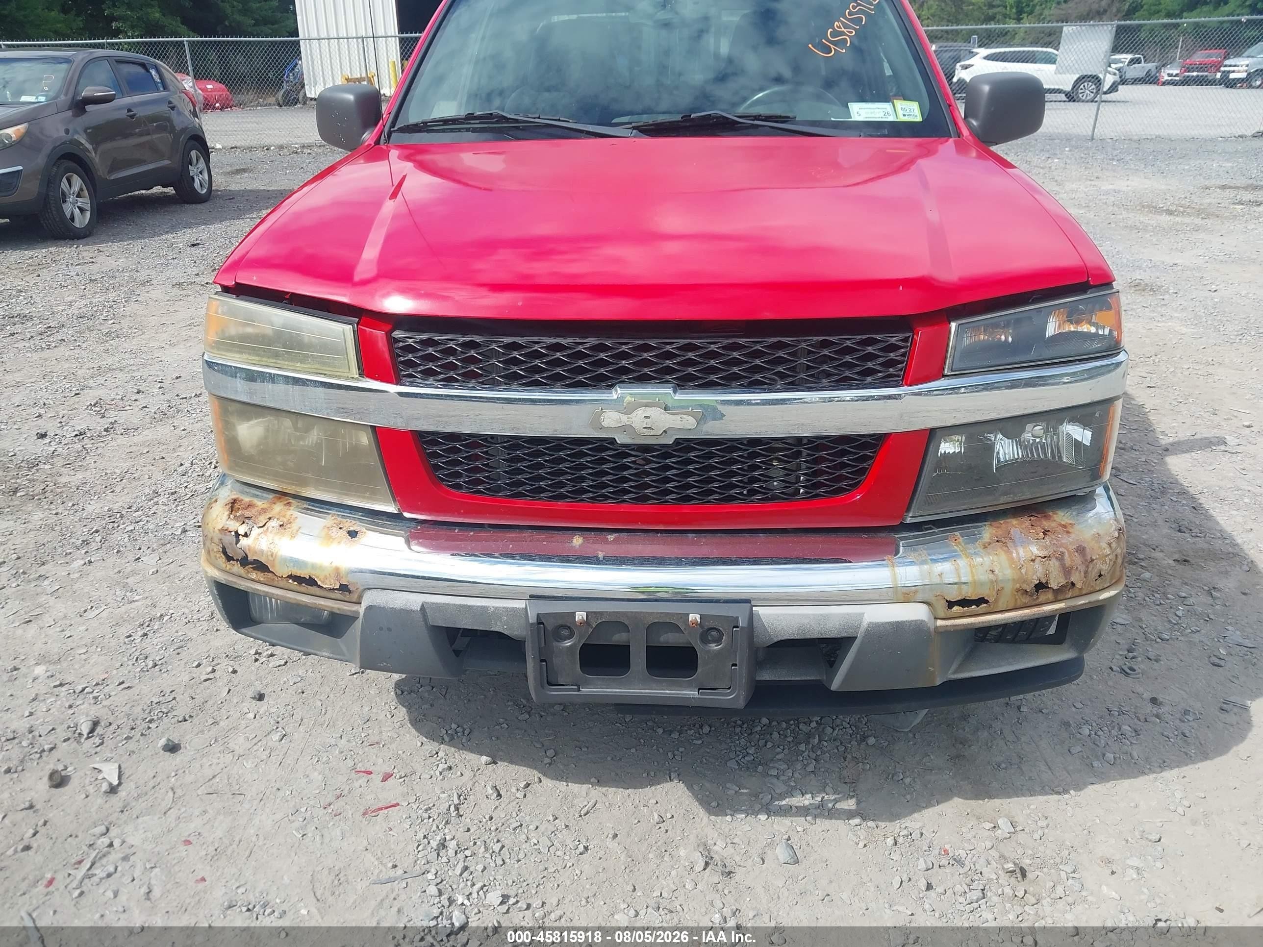 2008 Chevrolet Colorado Lt Red vin: 1GCCS19E288167808