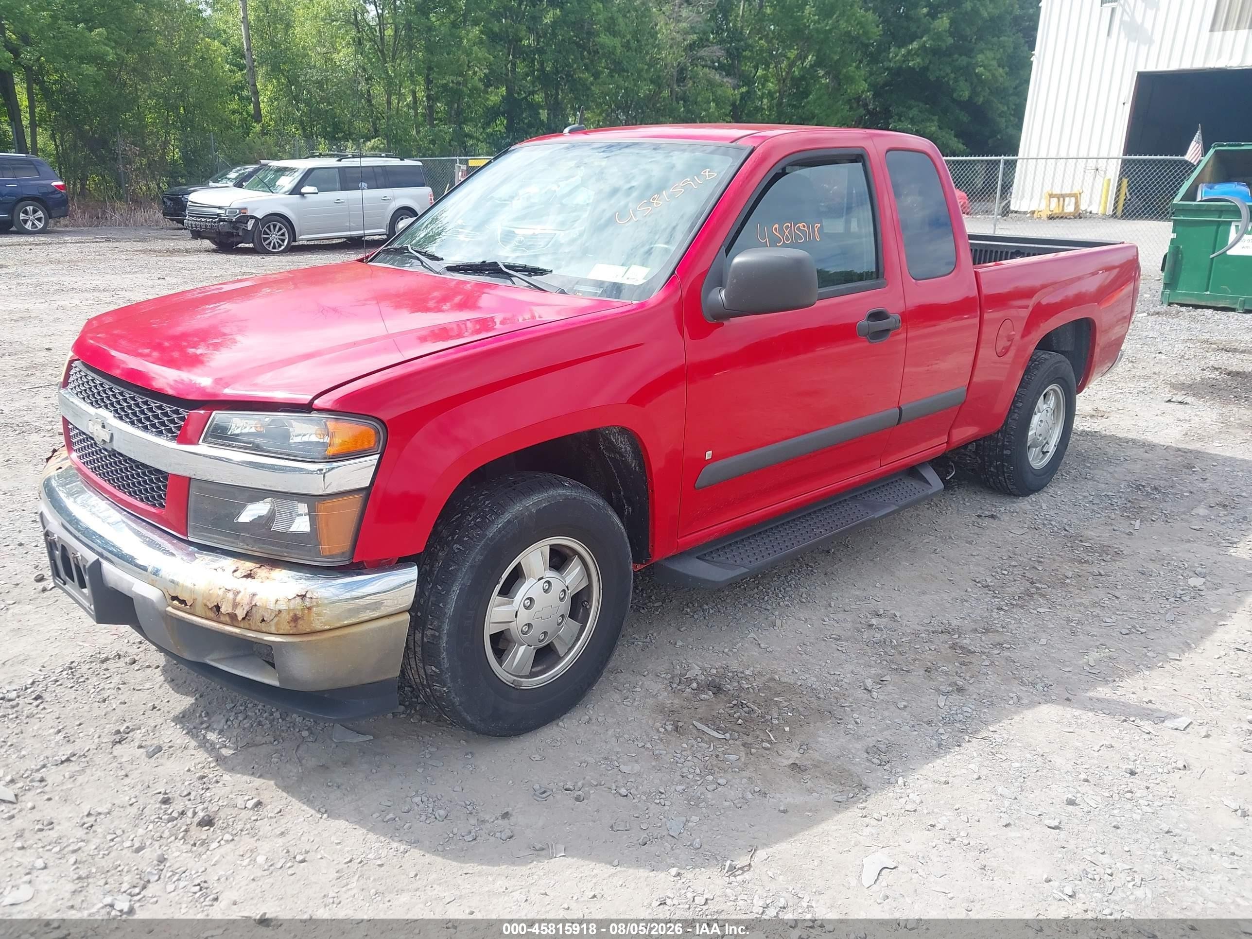 2008 Chevrolet Colorado Lt Red vin: 1GCCS19E288167808