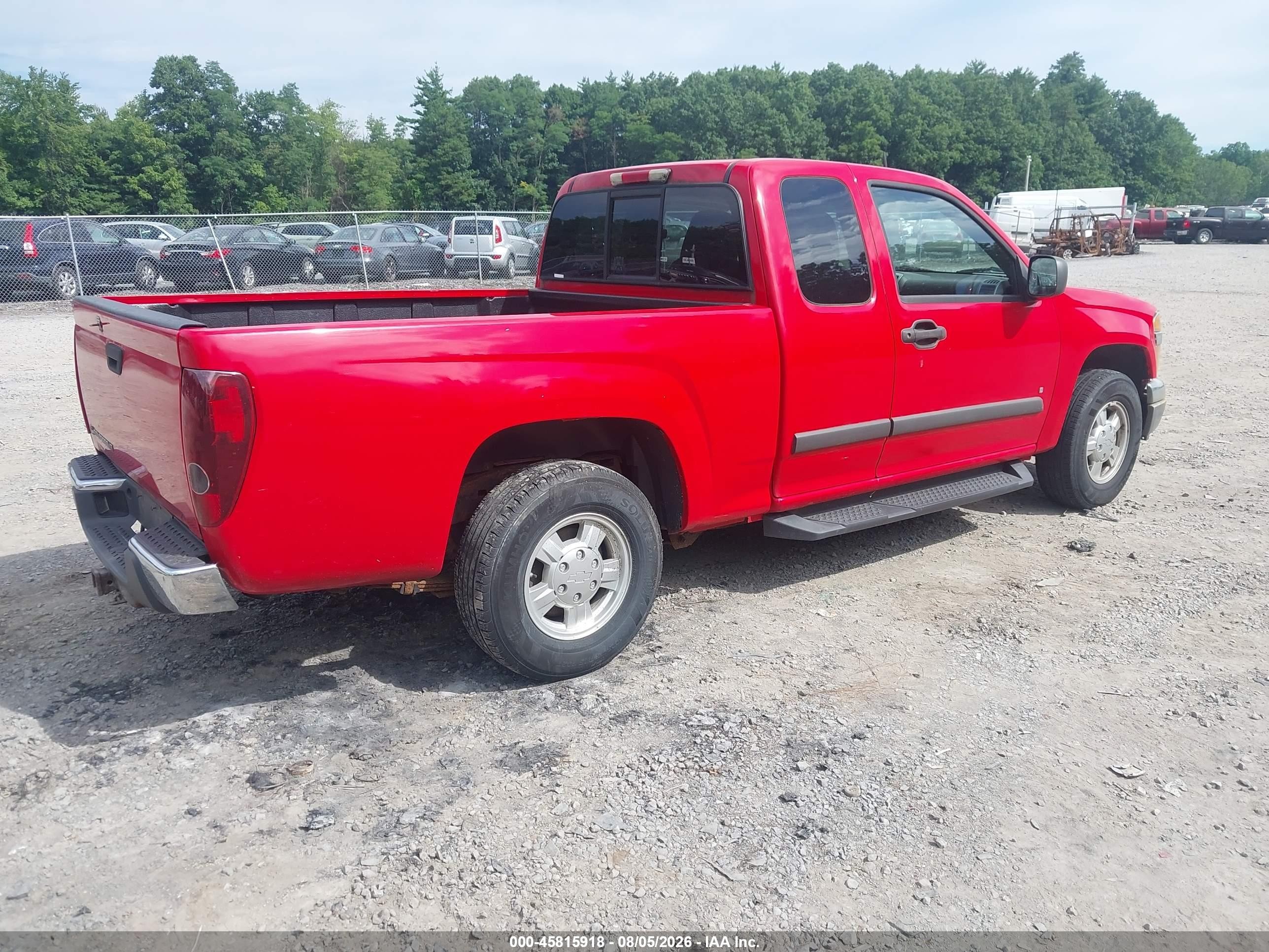 2008 Chevrolet Colorado Lt Red vin: 1GCCS19E288167808