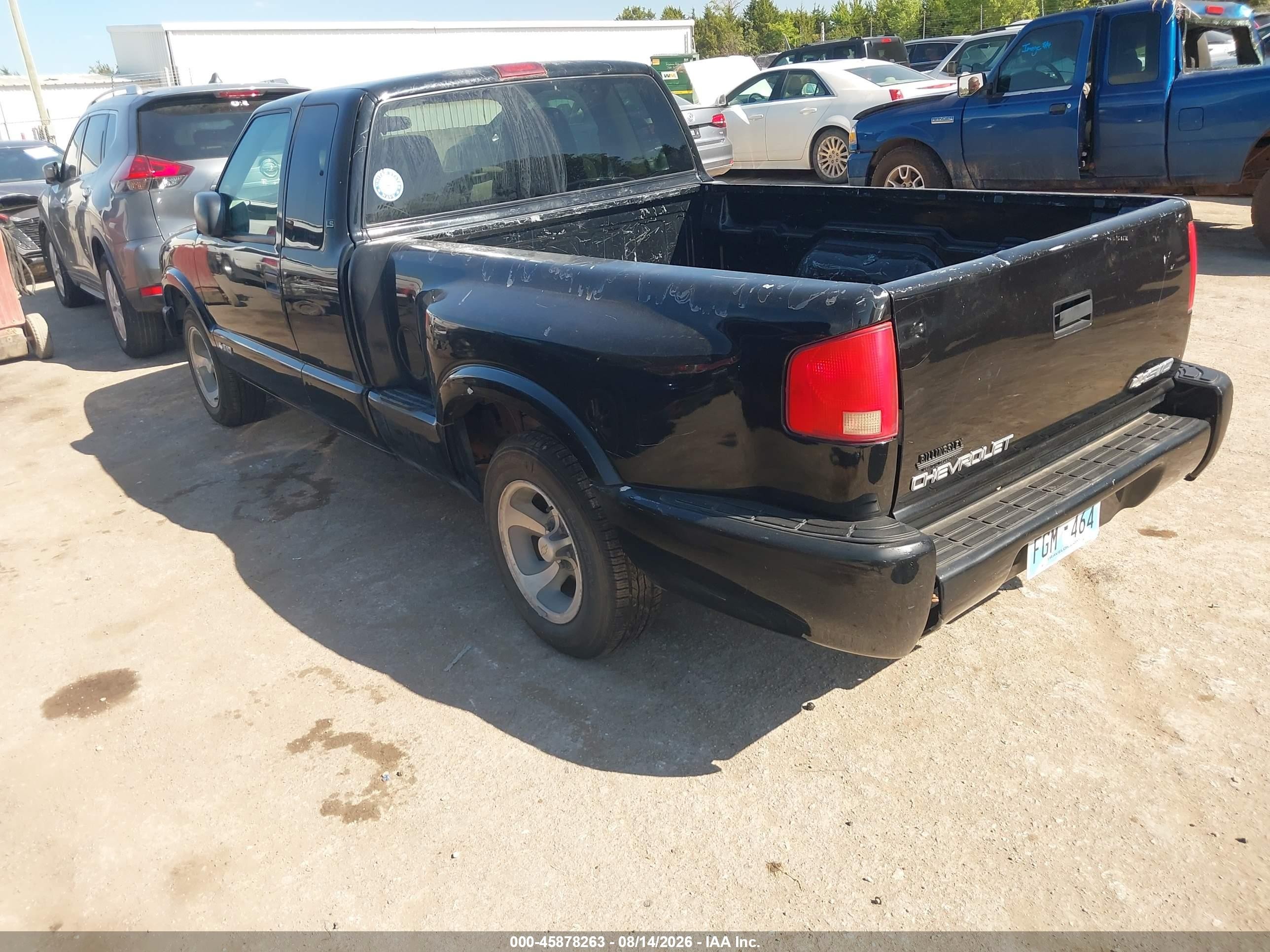 2003 Chevrolet S-10 Ls Blue vin: 1GCCS19H238258337