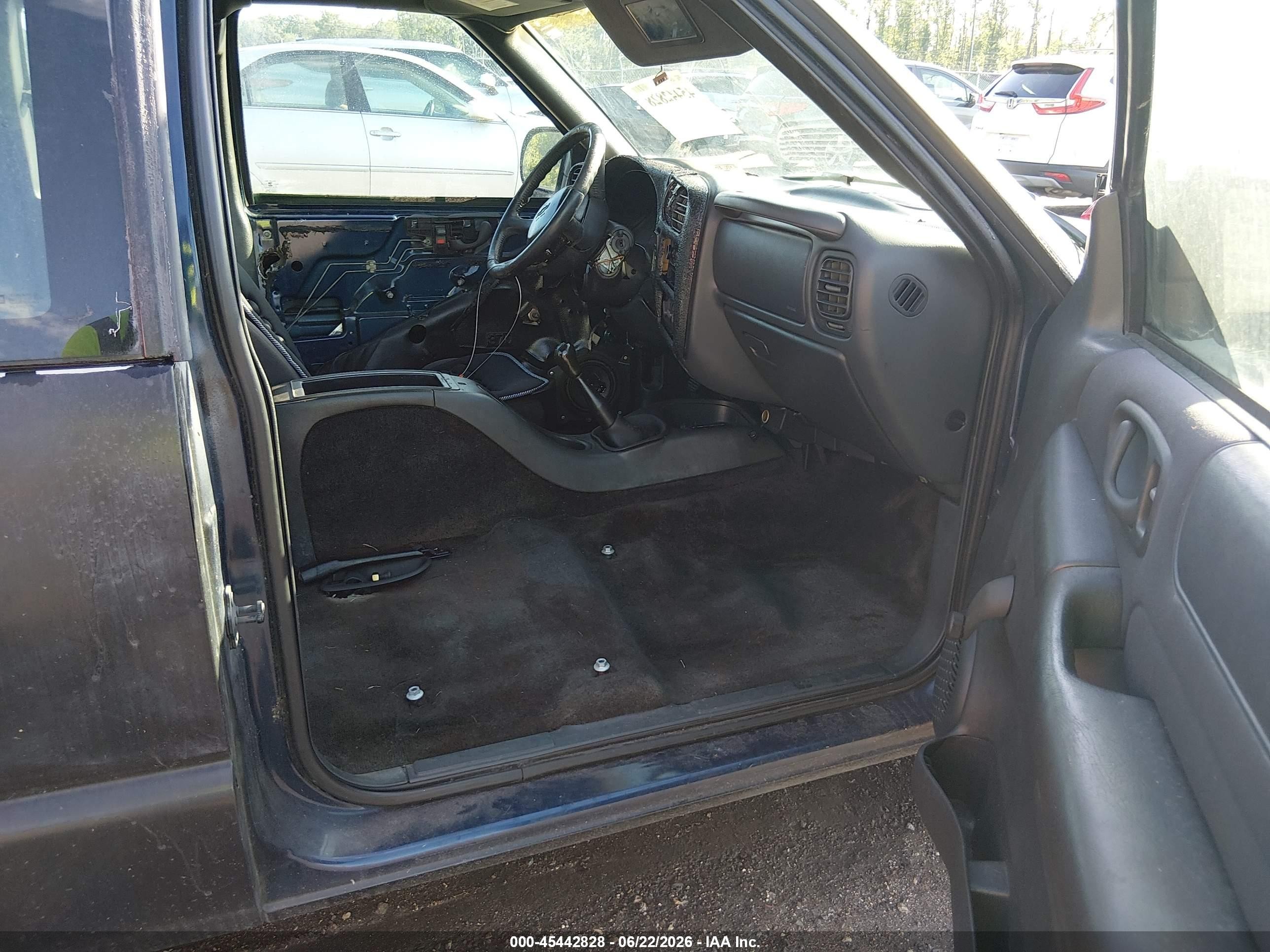 2003 Chevrolet S-10 Ls Black vin: 1GCCS19H338117891
