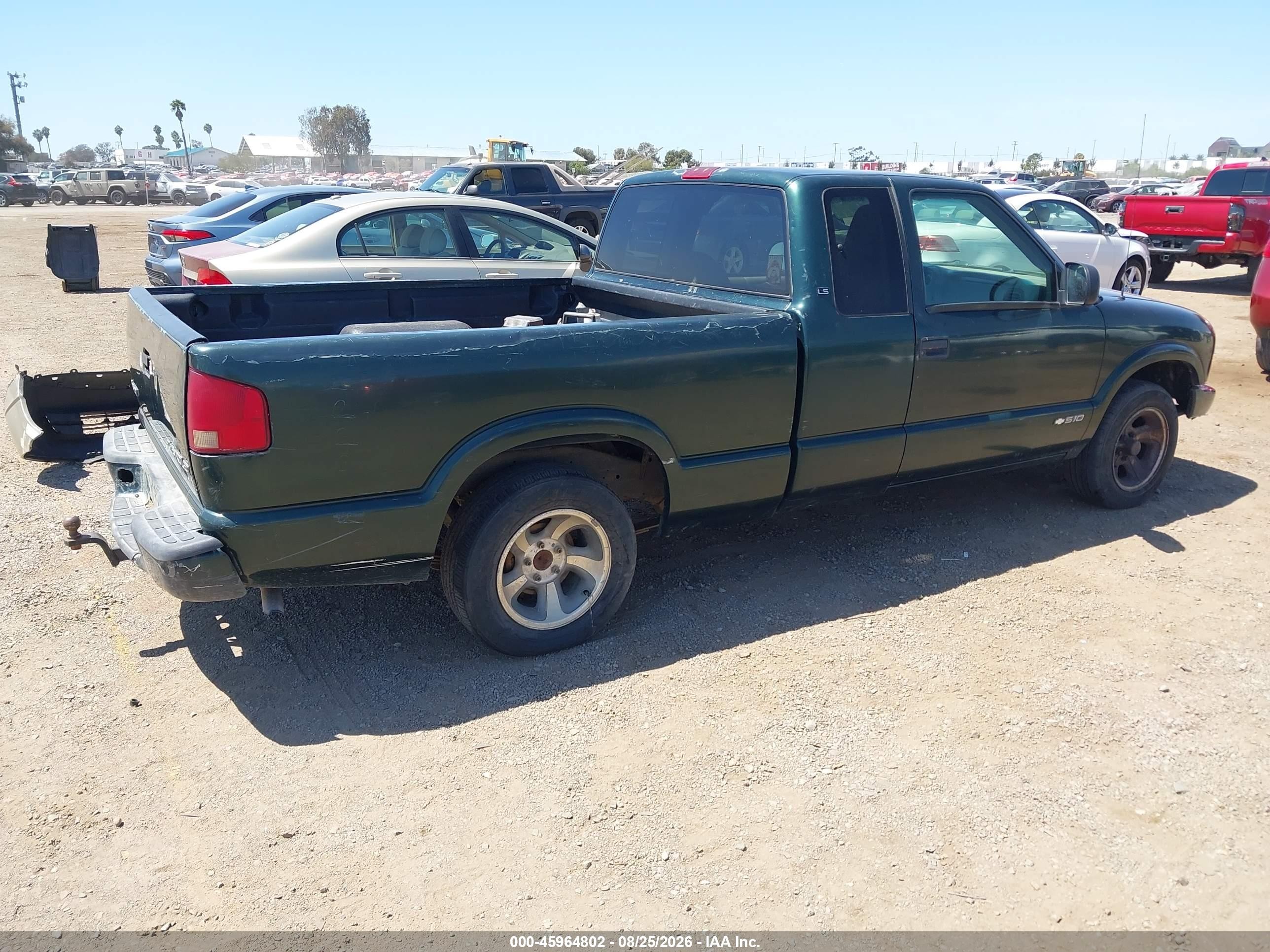 2003 Chevrolet S-10 Ls Green vin: 1GCCS19H438179042