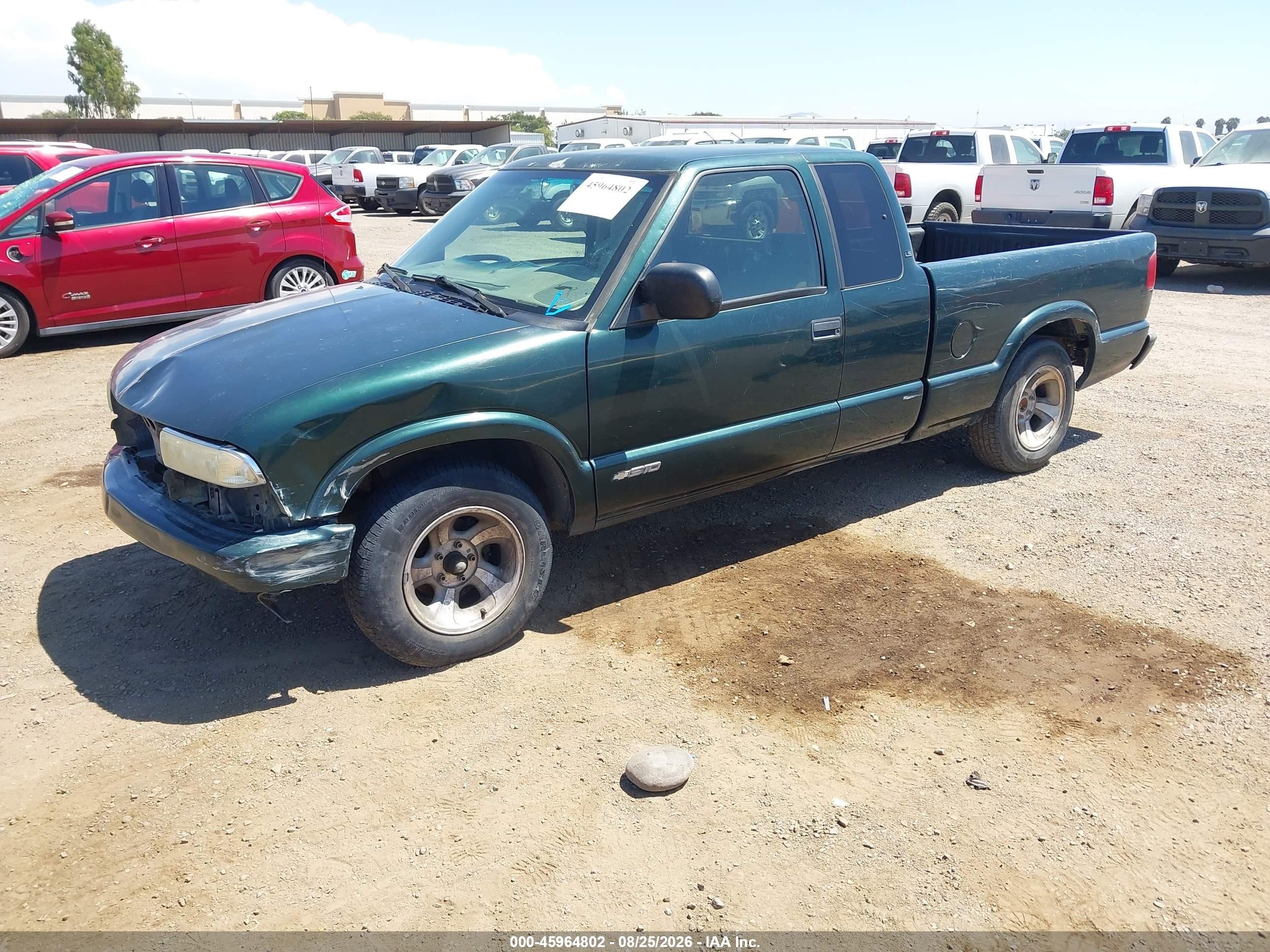 2003 Chevrolet S-10 Ls Green vin: 1GCCS19H438179042