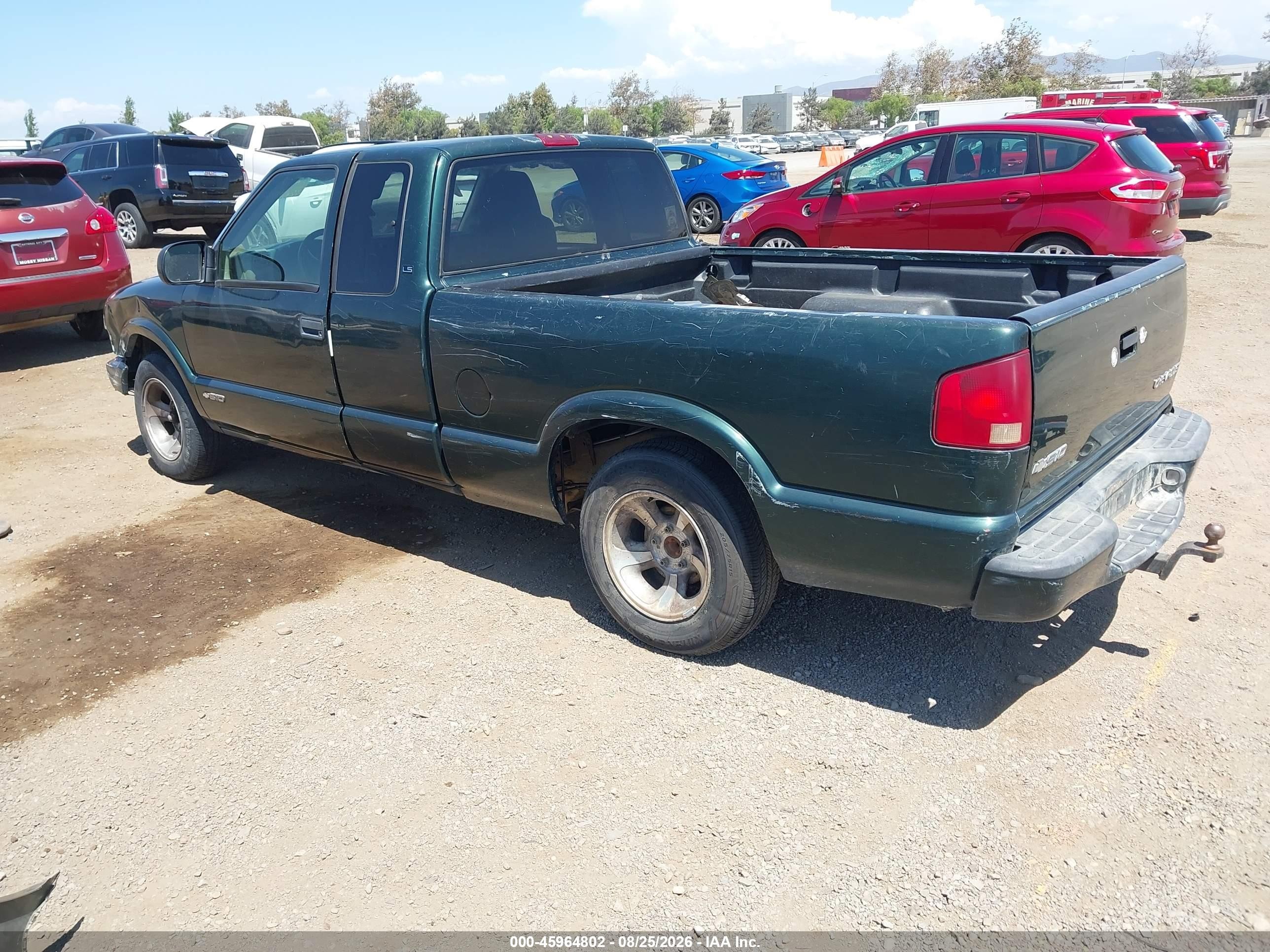 2003 Chevrolet S-10 Ls Green vin: 1GCCS19H438179042