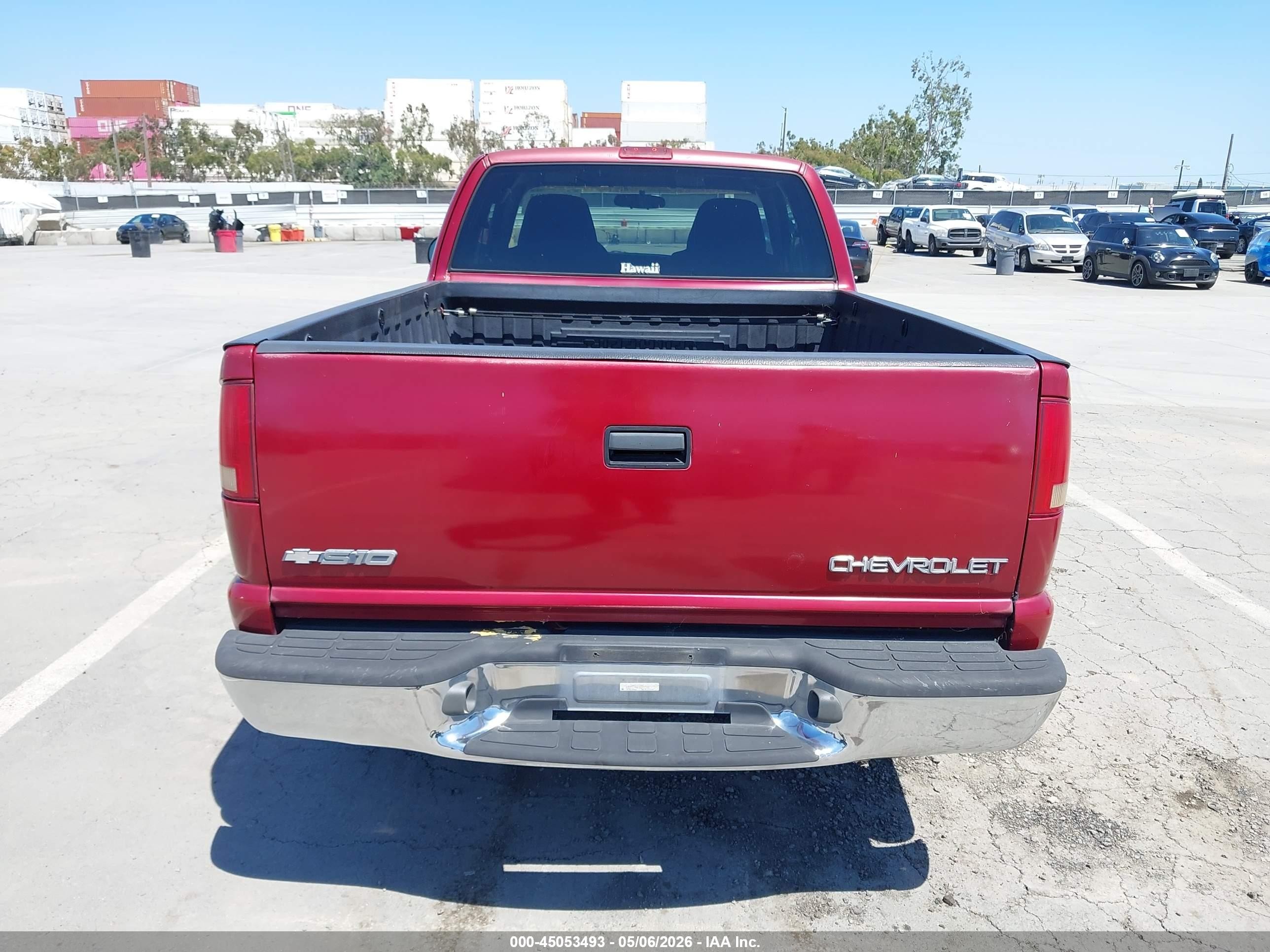 2003 Chevrolet S-10 Ls Red vin: 1GCCS19H438251308