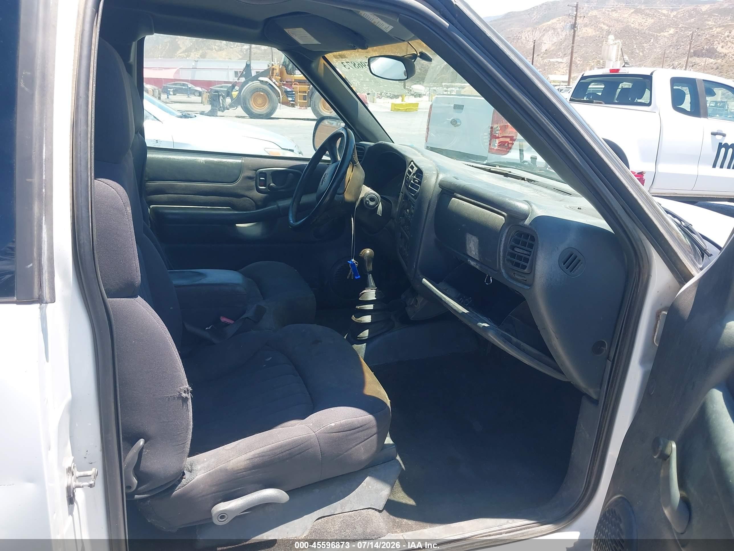2003 Chevrolet S-10 Ls White vin: 1GCCS19H838264949