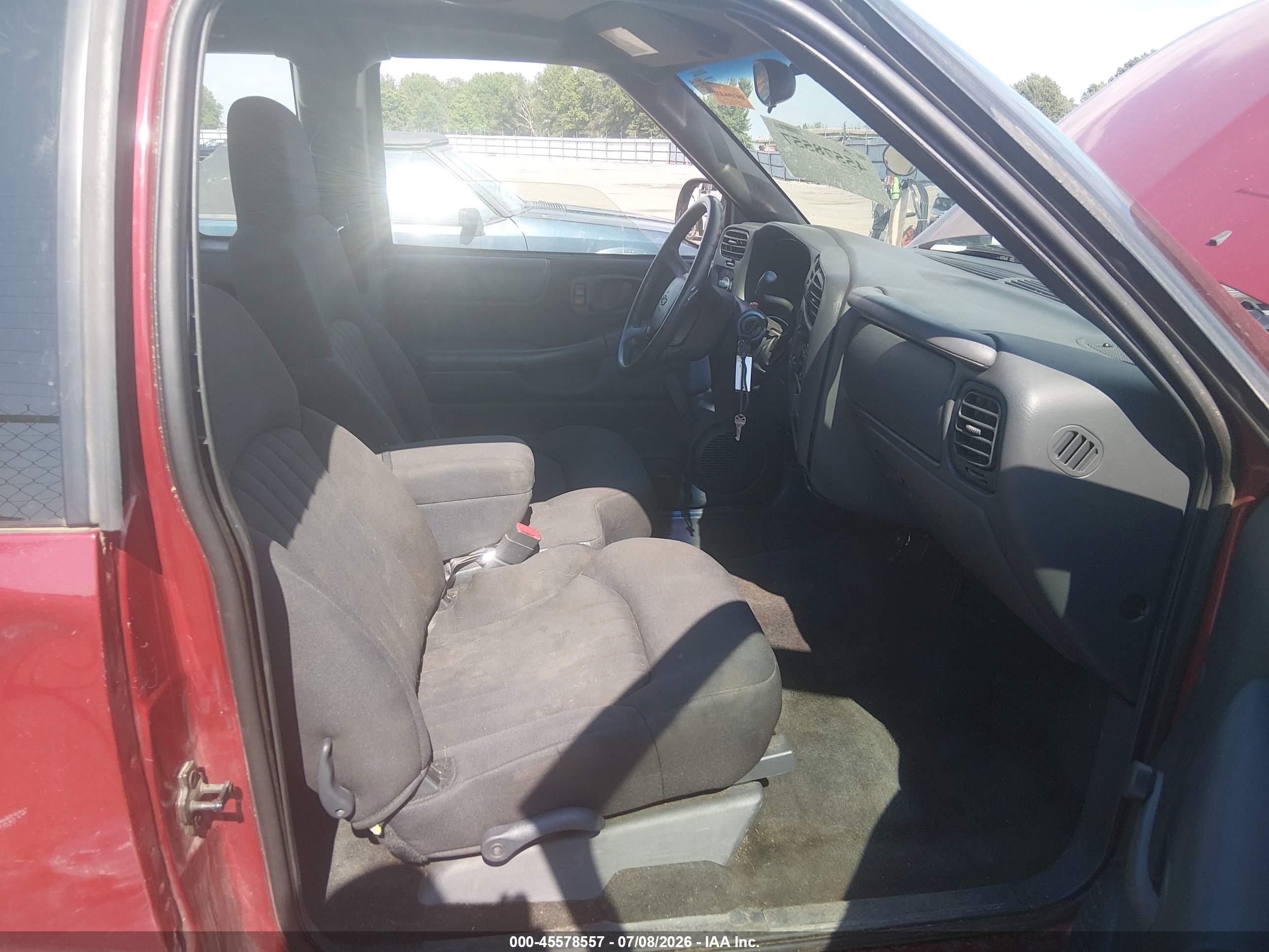 2003 Chevrolet S-10 Ls Burgundy vin: 1GCCS19HX38221066