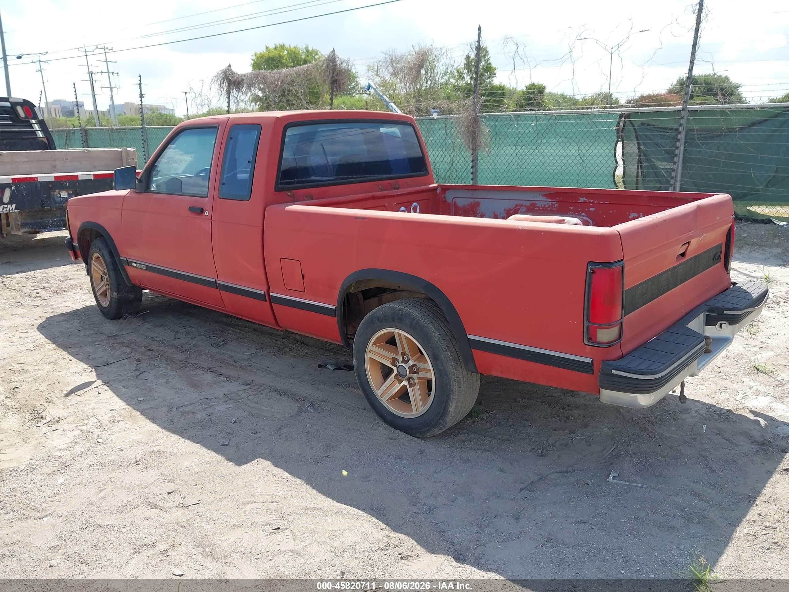 1992 Chevrolet S Truck S10 Orange vin: 1GCCS19R2N8212552