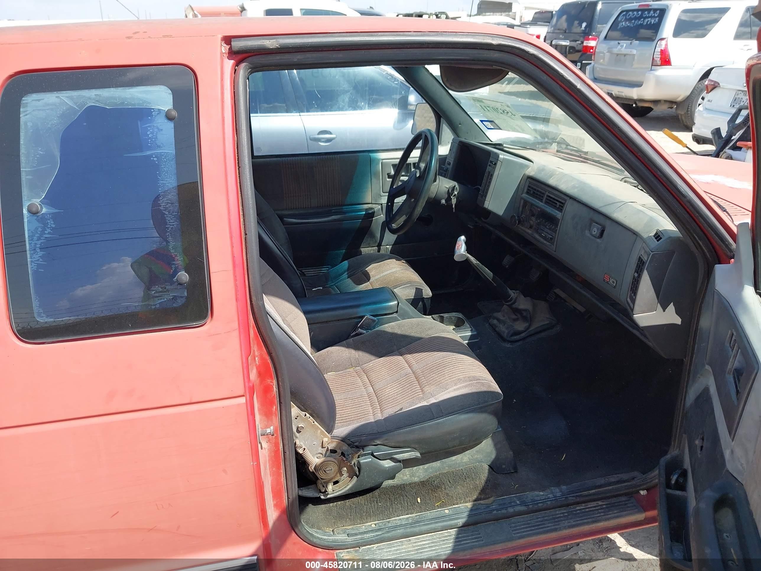 1992 Chevrolet S Truck S10 Orange vin: 1GCCS19R2N8212552