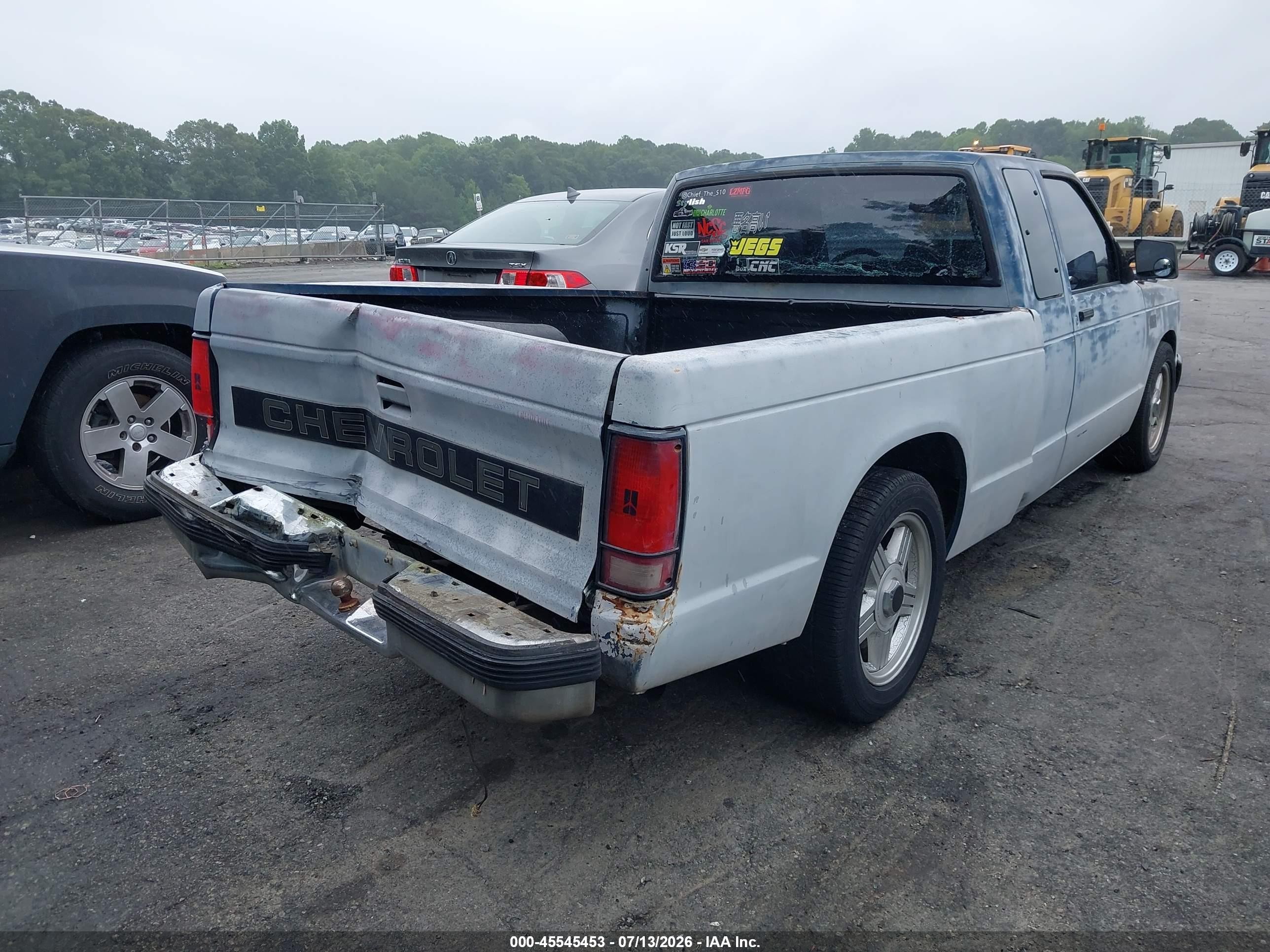 1991 Chevrolet S Truck S10 Серый vin: 1GCCS19R7M8269117