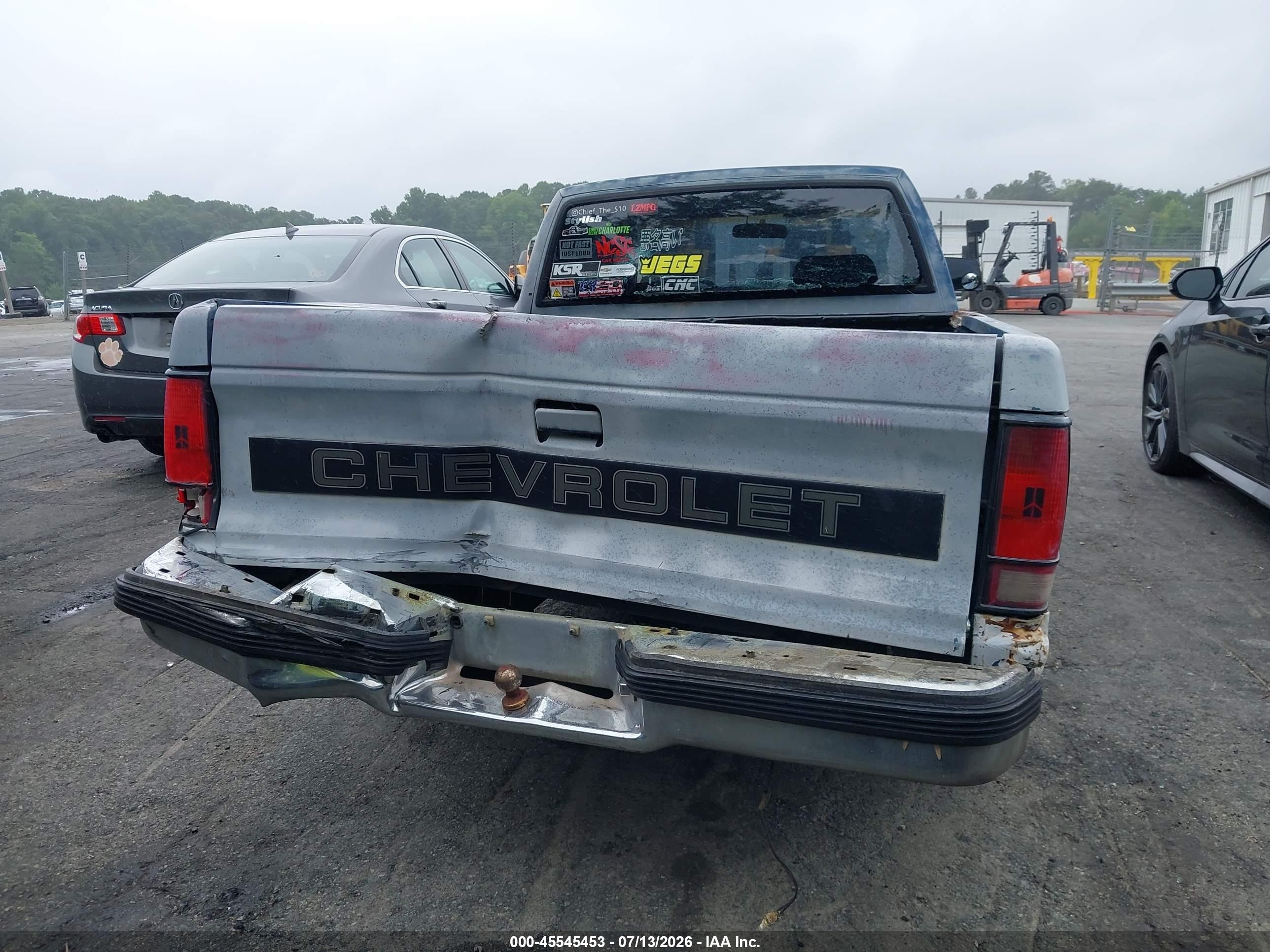 1991 Chevrolet S Truck S10 Серый vin: 1GCCS19R7M8269117