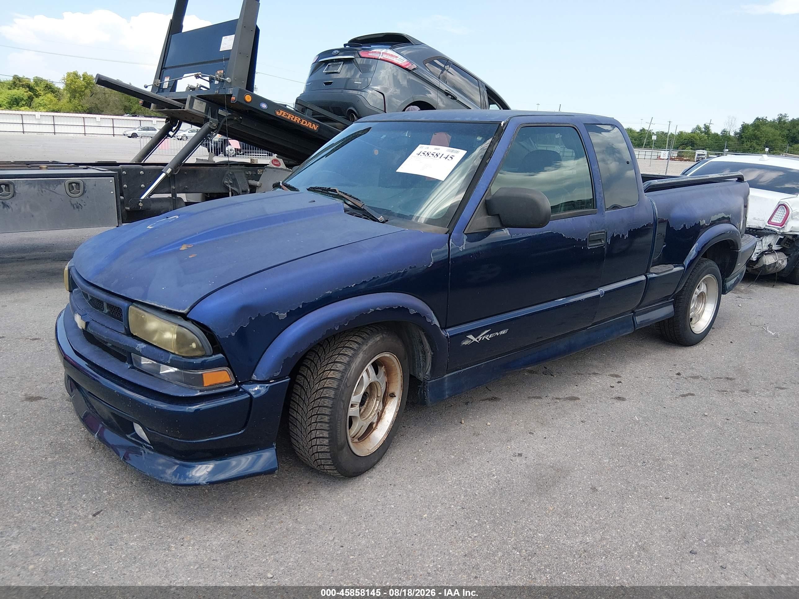 2002 Chevrolet S-10 Ls Blue vin: 1GCCS19W028108238