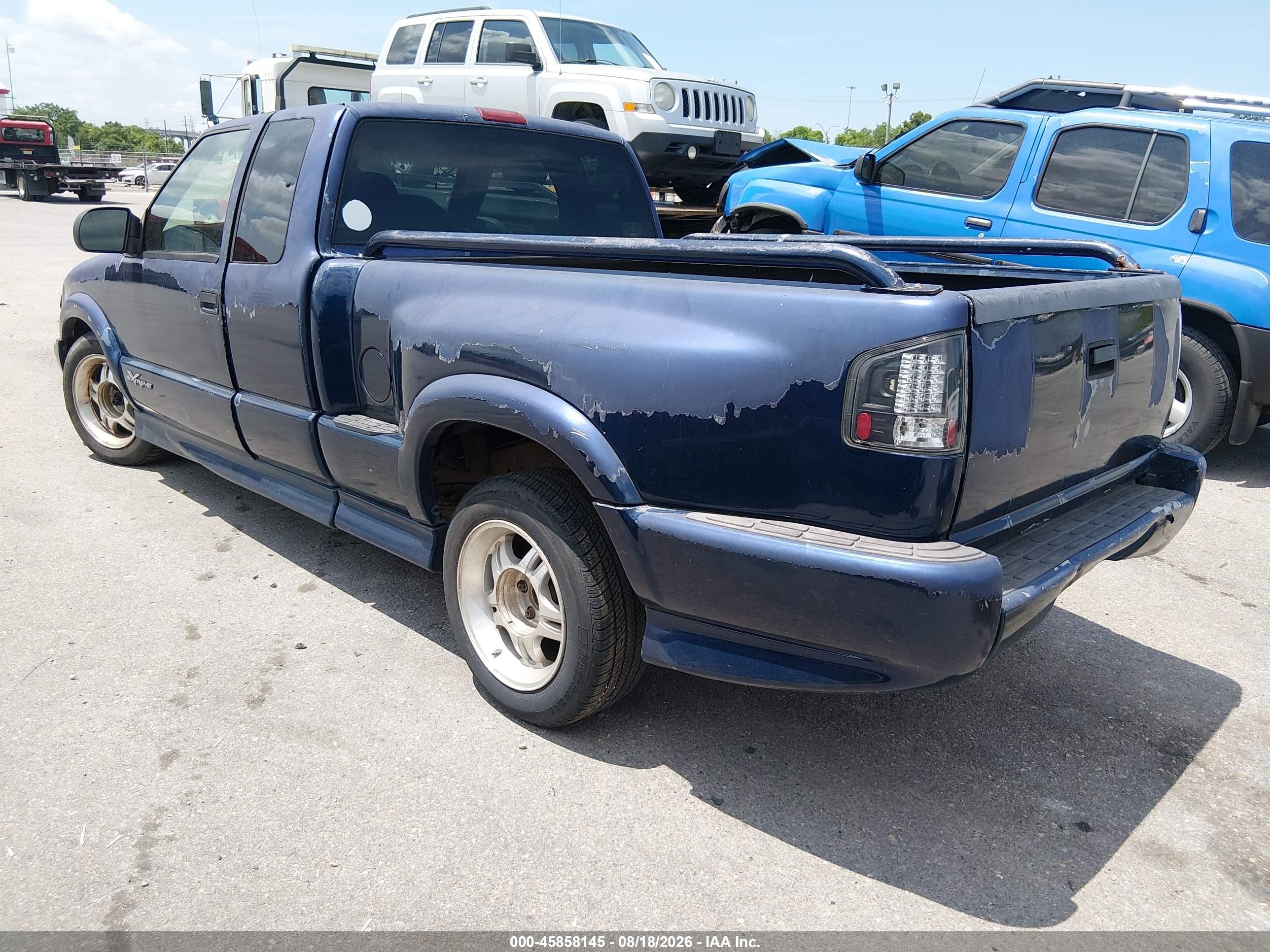 2002 Chevrolet S-10 Ls Blue vin: 1GCCS19W028108238