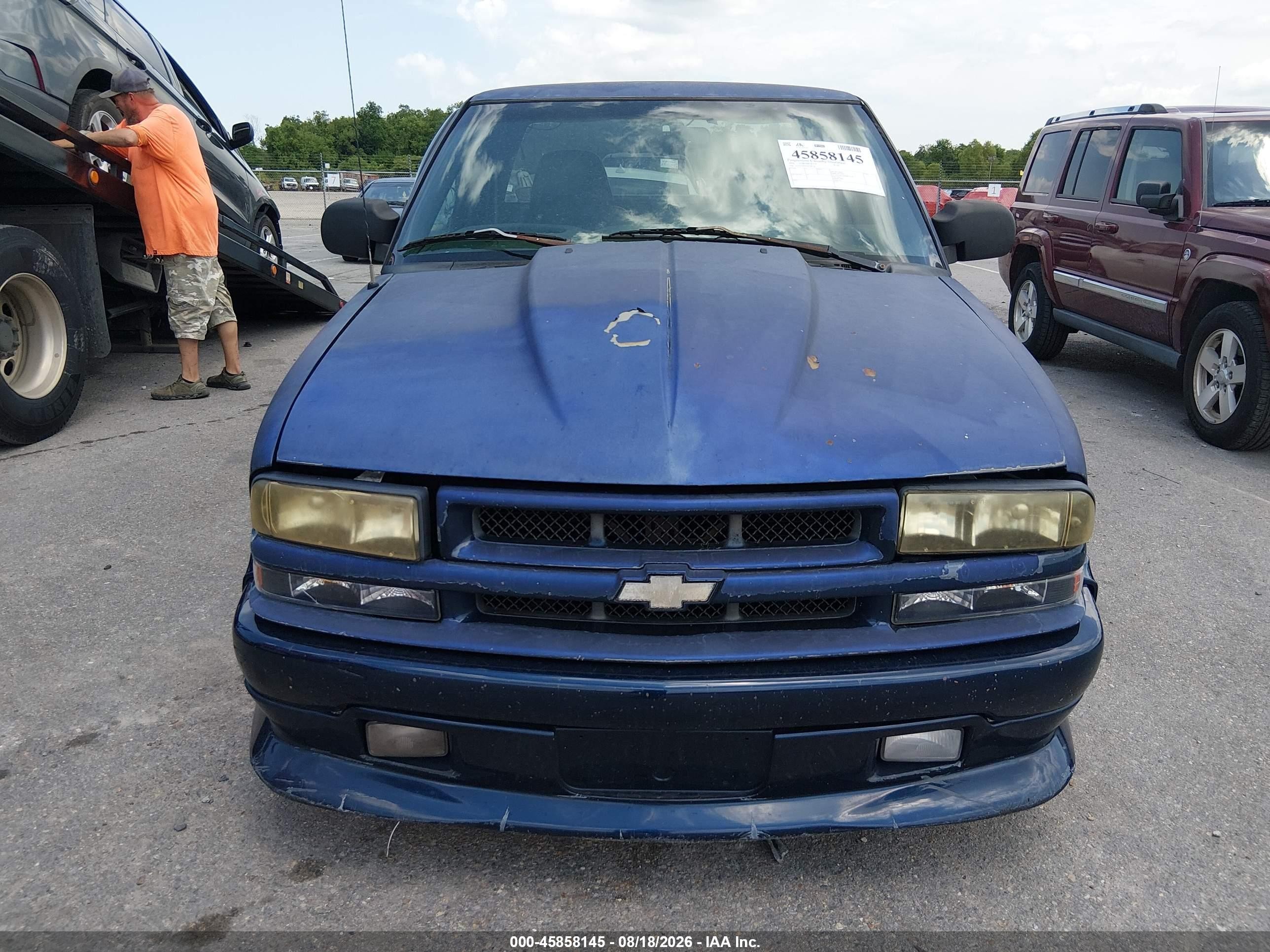 2002 Chevrolet S-10 Ls Blue vin: 1GCCS19W028108238