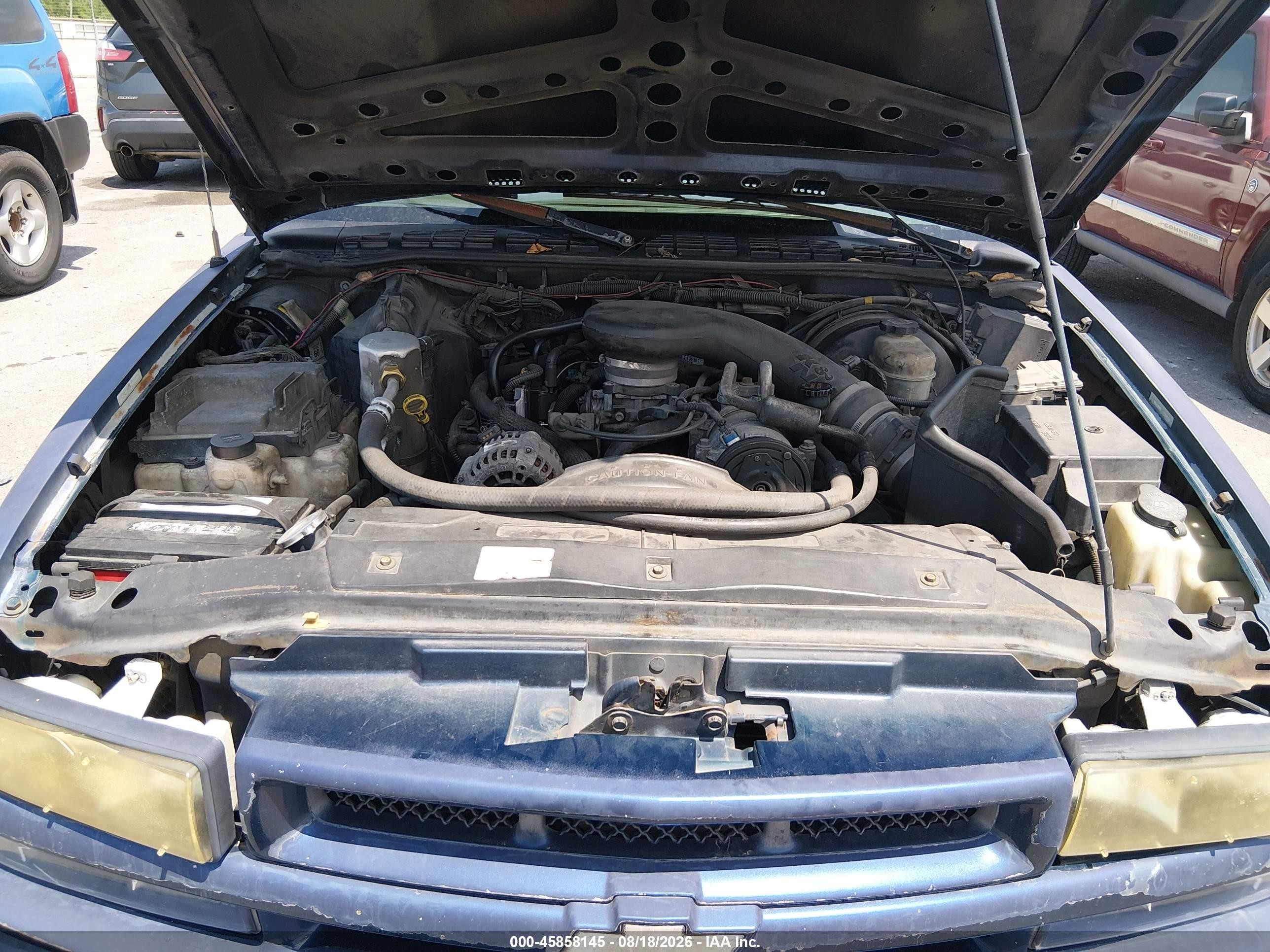 2002 Chevrolet S-10 Ls Blue vin: 1GCCS19W028108238