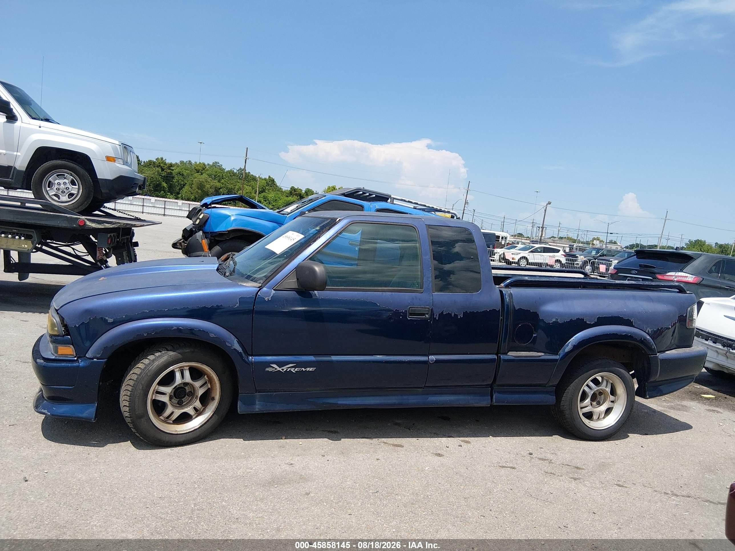 2002 Chevrolet S-10 Ls Blue vin: 1GCCS19W028108238