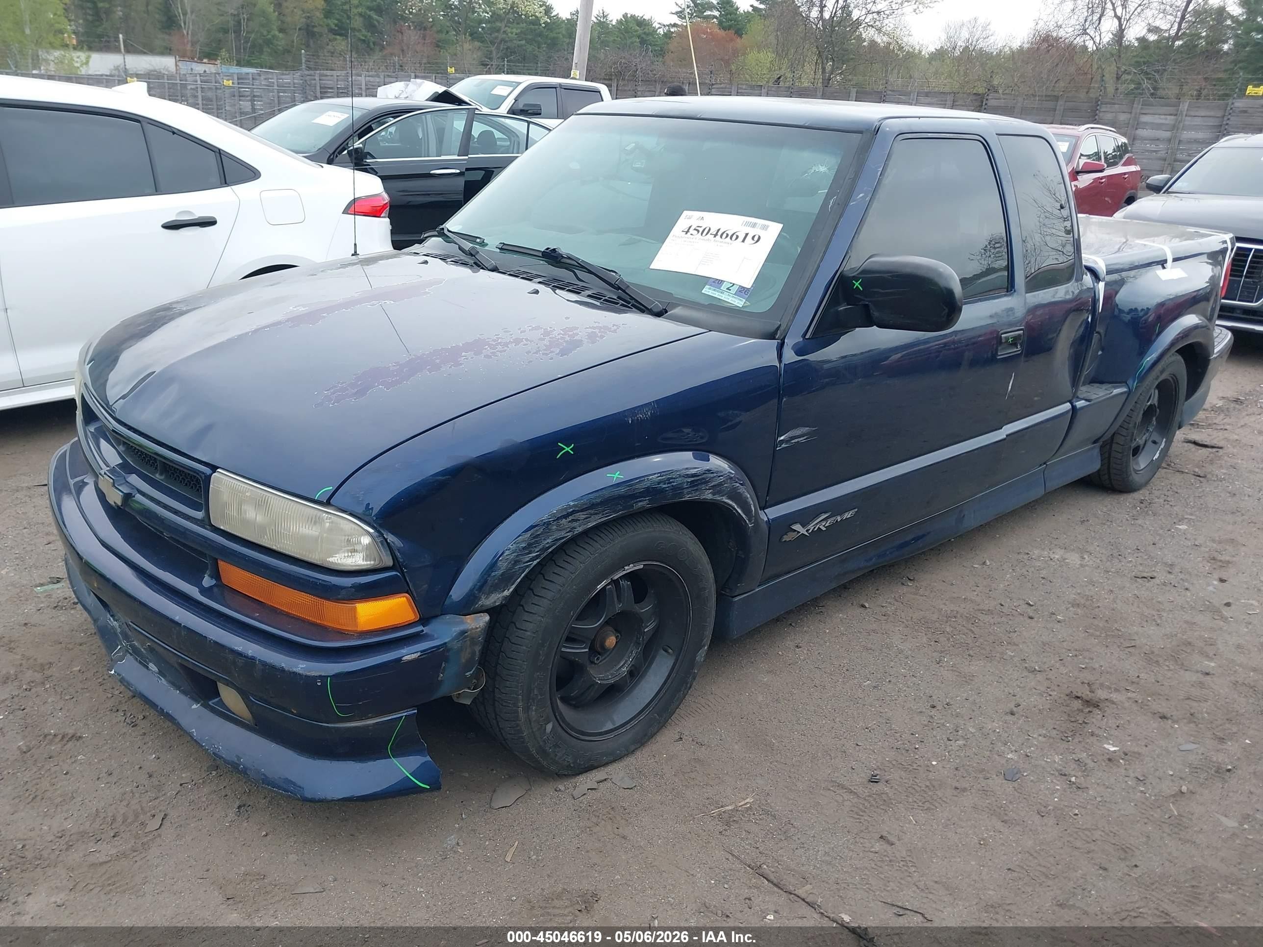 2001 Chevrolet S-10 Ls Blue vin: 1GCCS19W118197901