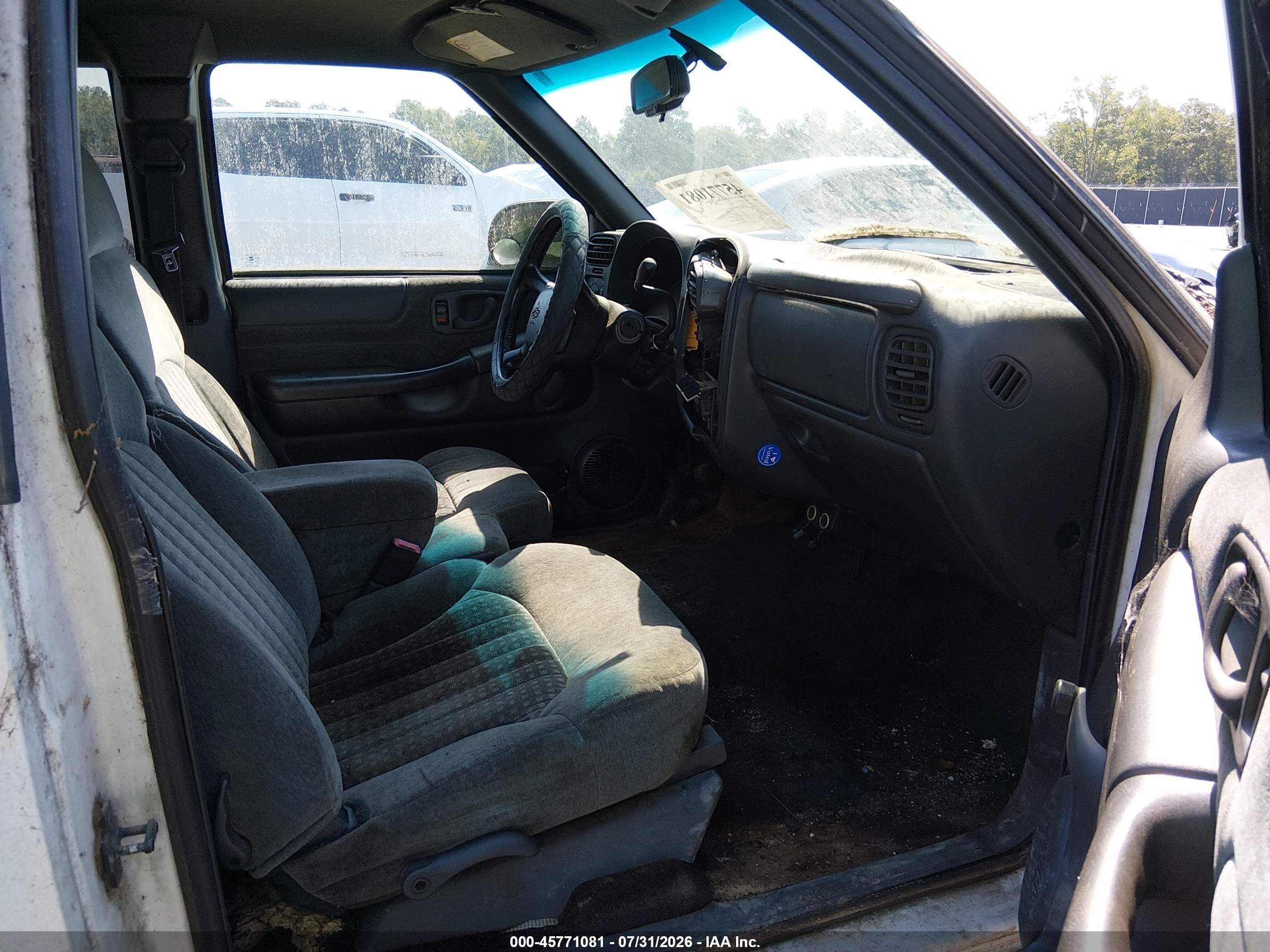 2002 Chevrolet S-10 Ls Белый vin: 1GCCS19W128106255