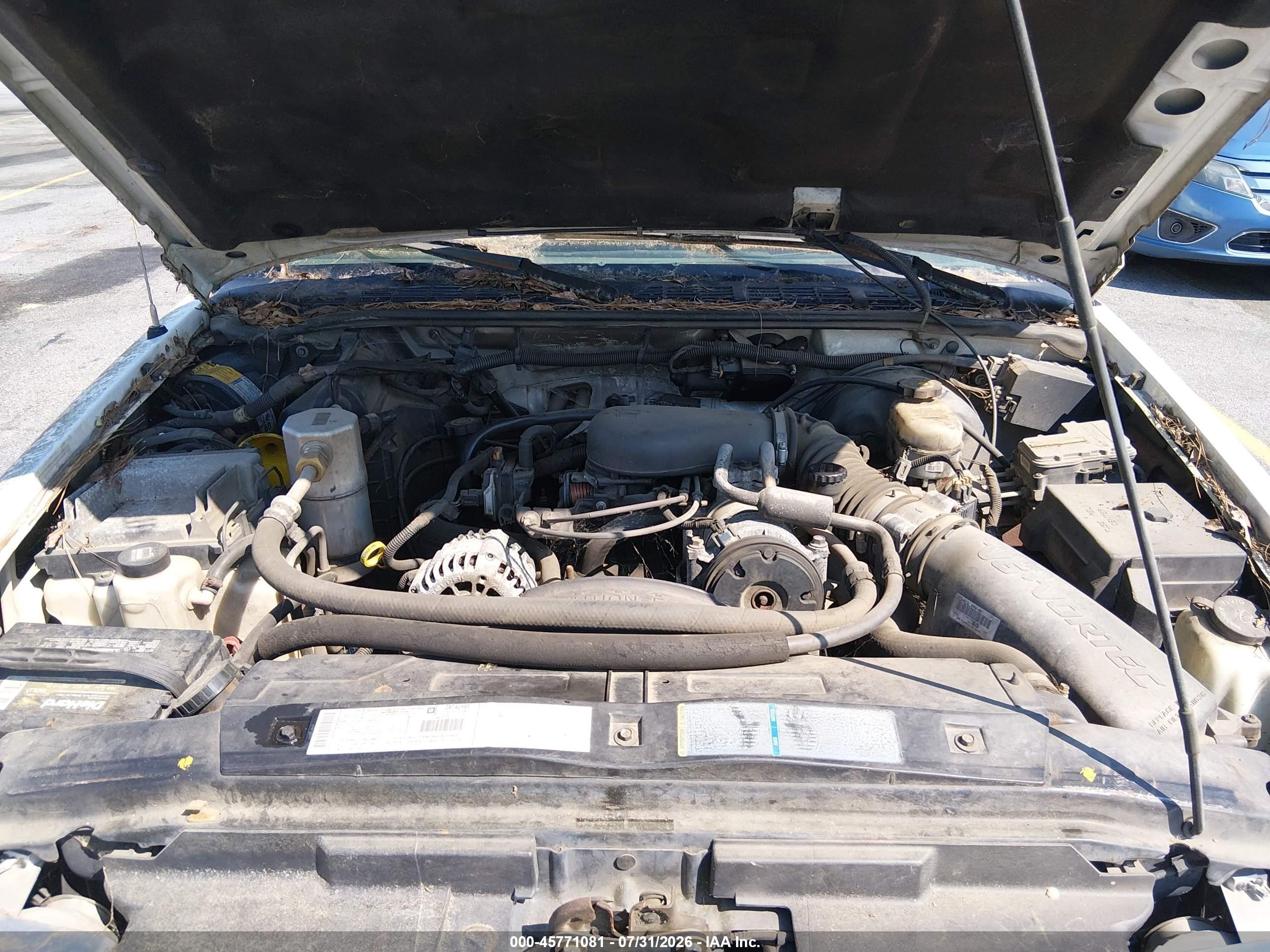 2002 Chevrolet S-10 Ls Белый vin: 1GCCS19W128106255