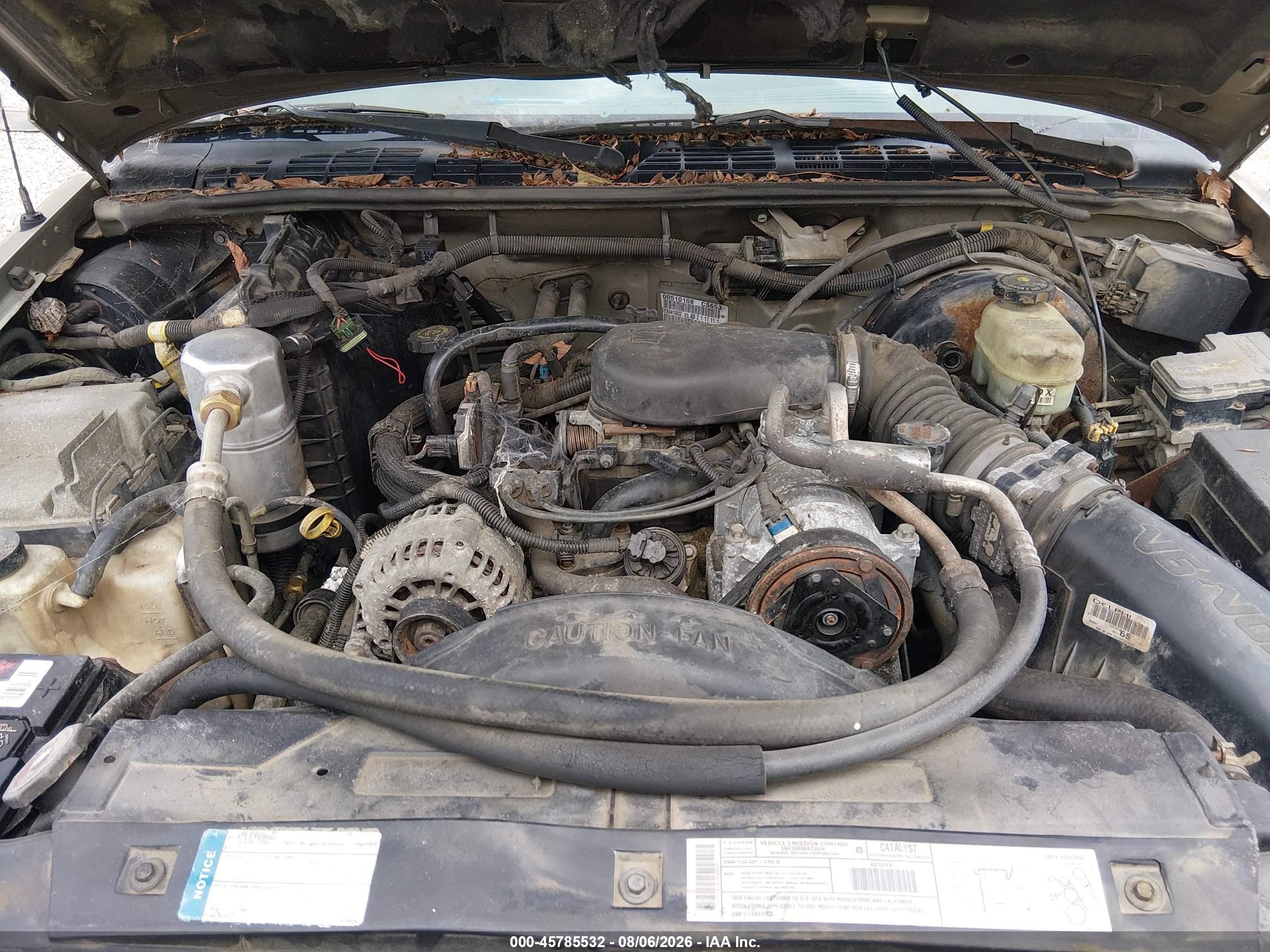 2001 Chevrolet S-10 Ls Champagne vin: 1GCCS19W218140803