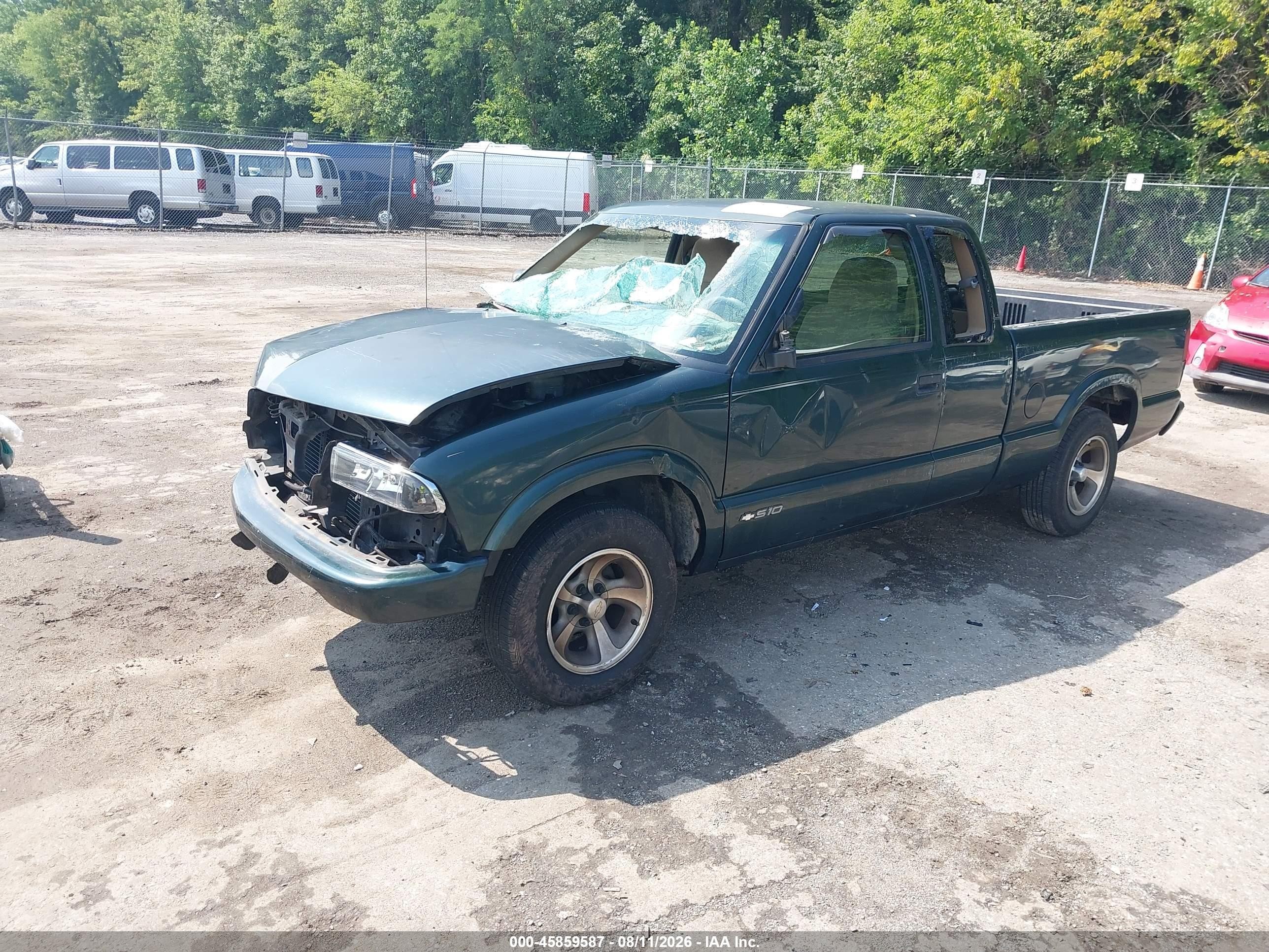 2001 Chevrolet S-10 Ls Green vin: 1GCCS19W218241937