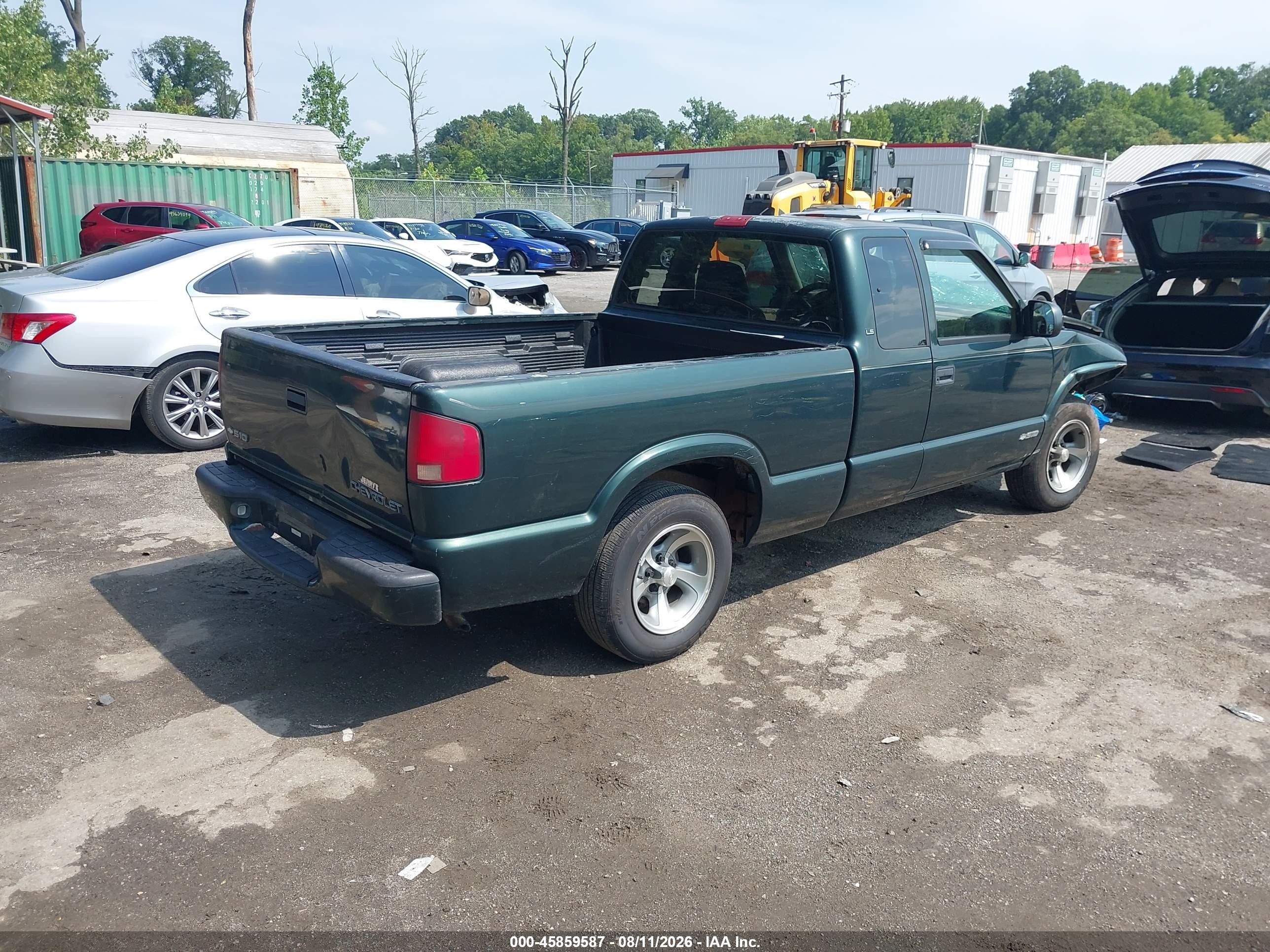 2001 Chevrolet S-10 Ls Green vin: 1GCCS19W218241937