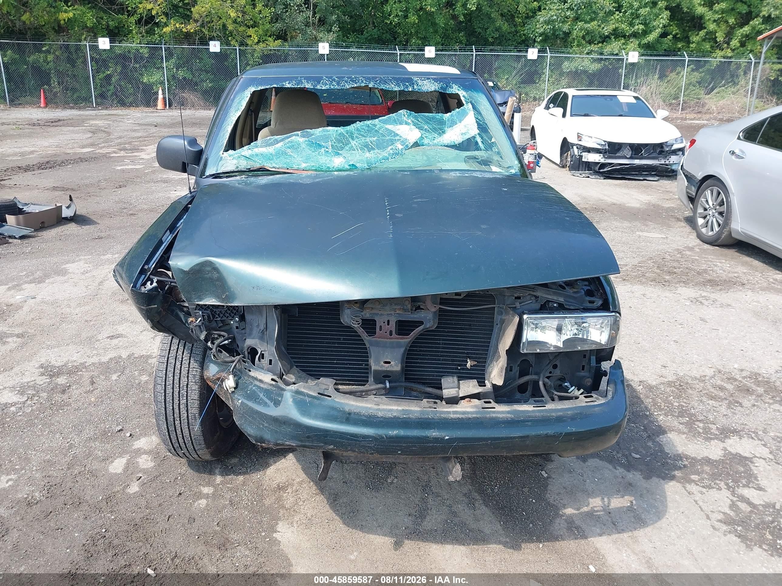 2001 Chevrolet S-10 Ls Green vin: 1GCCS19W218241937