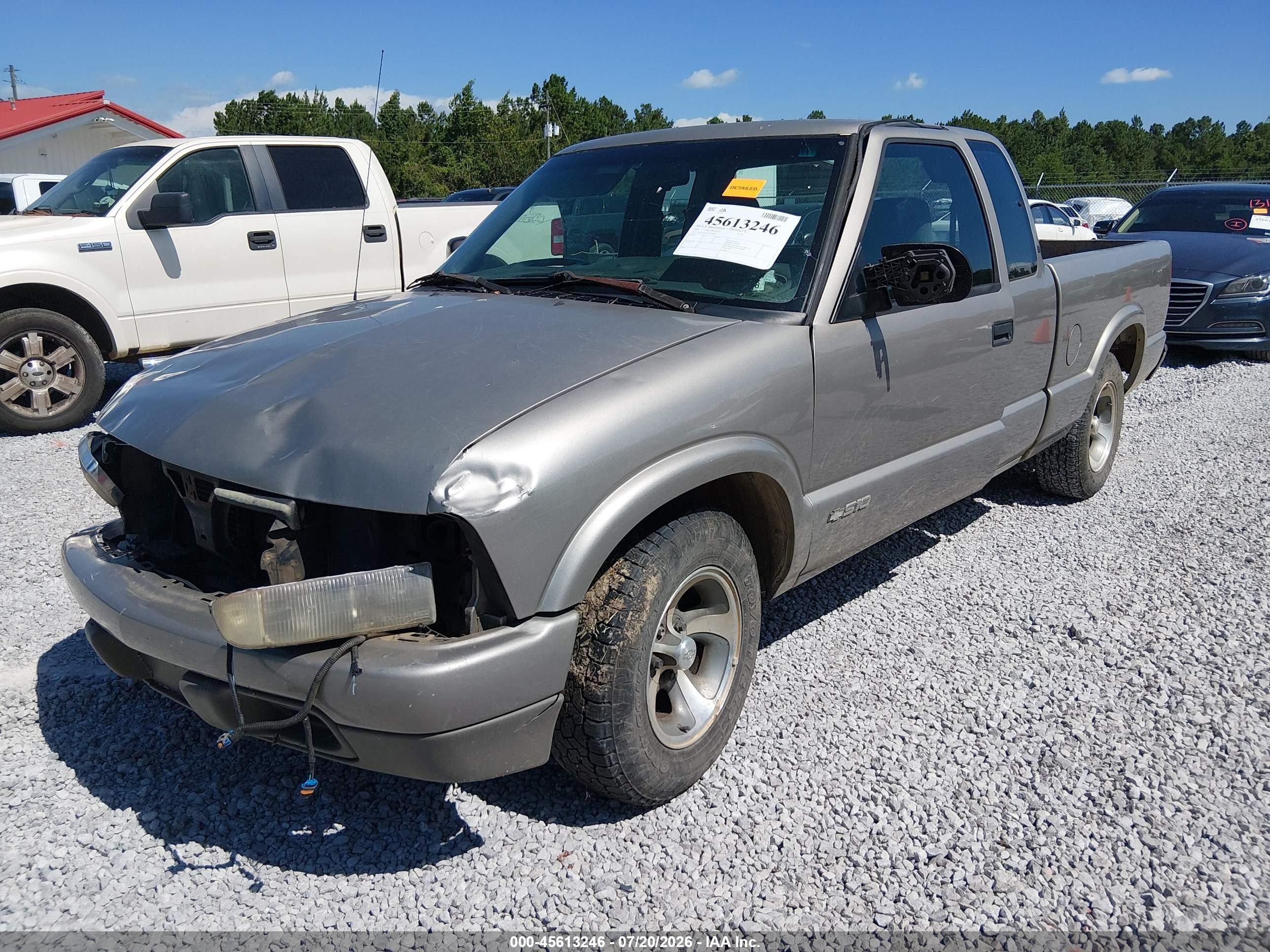 2001 Chevrolet S-10 Ls Beige vin: 1GCCS19W418108502