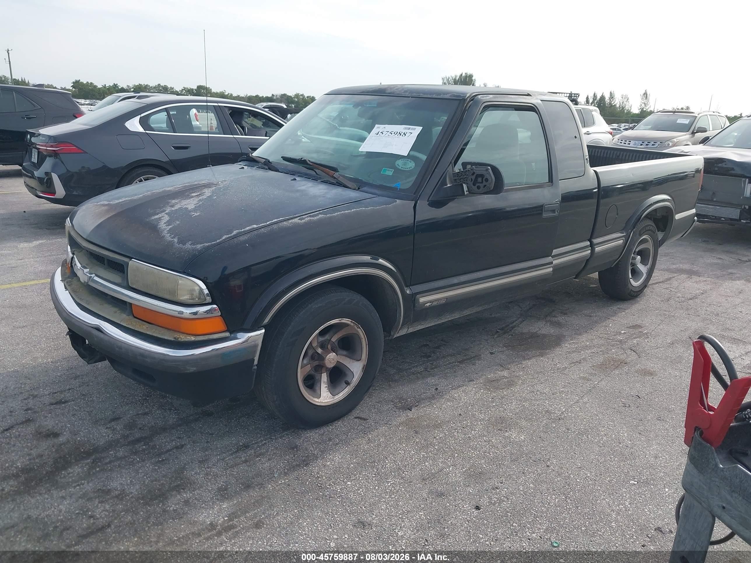 2001 Chevrolet S-10 Ls Черный vin: 1GCCS19W418109567