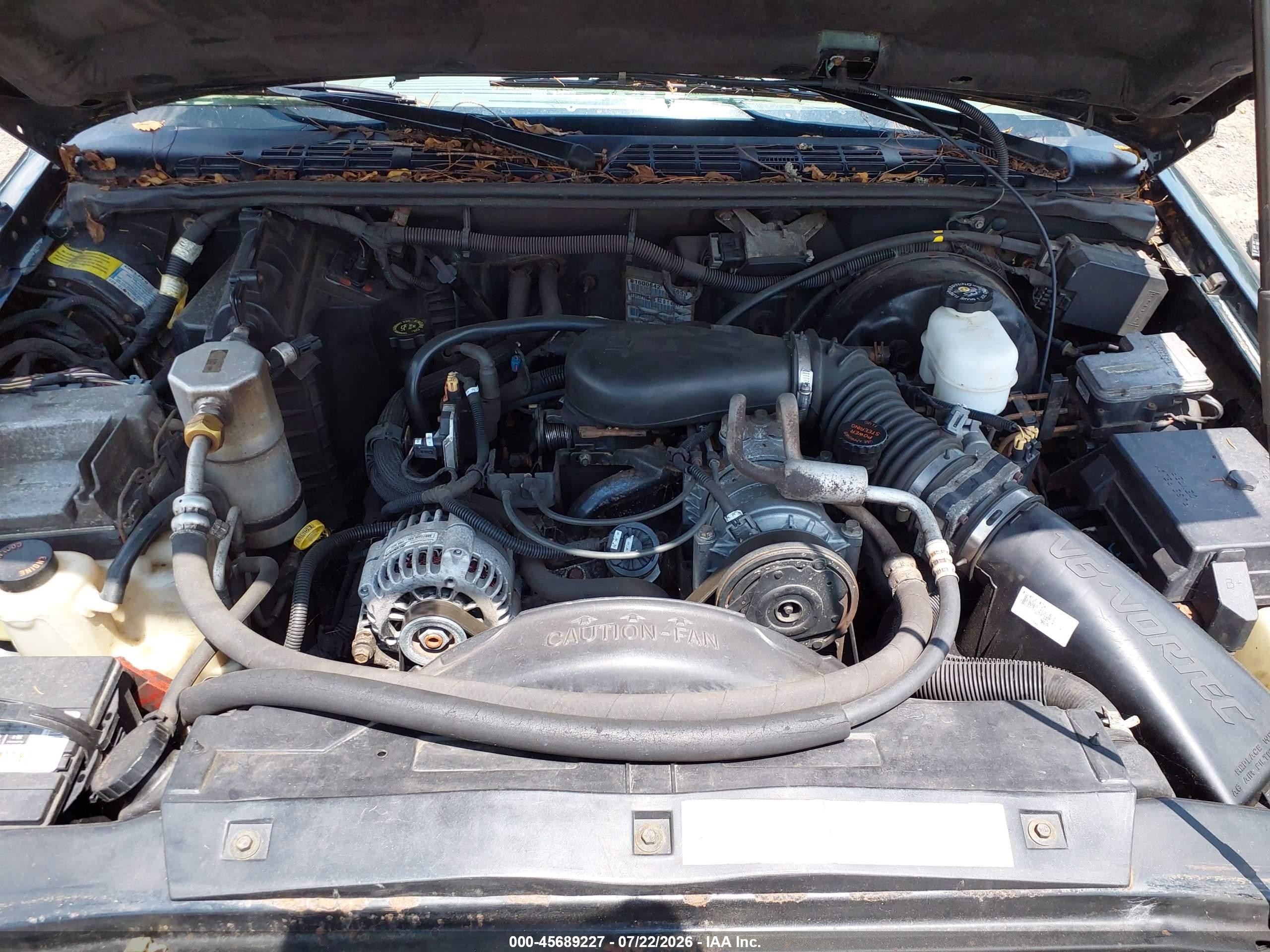 2001 Chevrolet S-10 Ls Green vin: 1GCCS19W418216571
