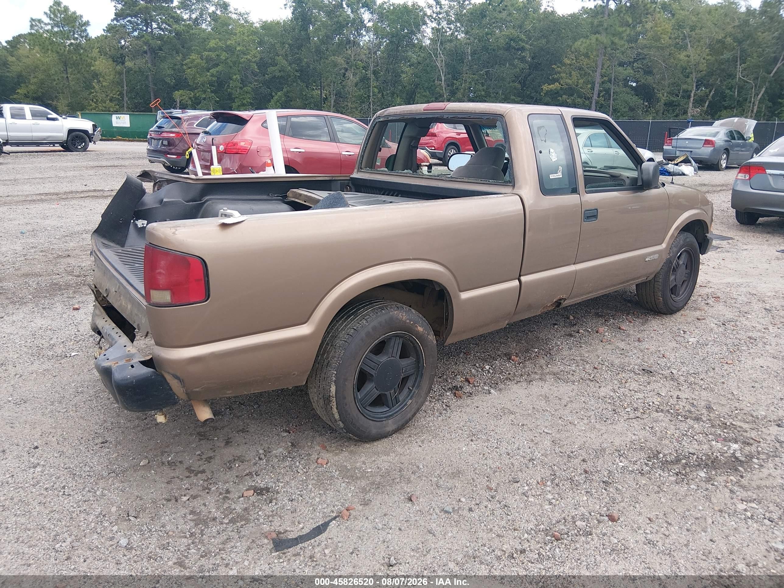 2002 Chevrolet S-10 Ls Brown vin: 1GCCS19W428128489