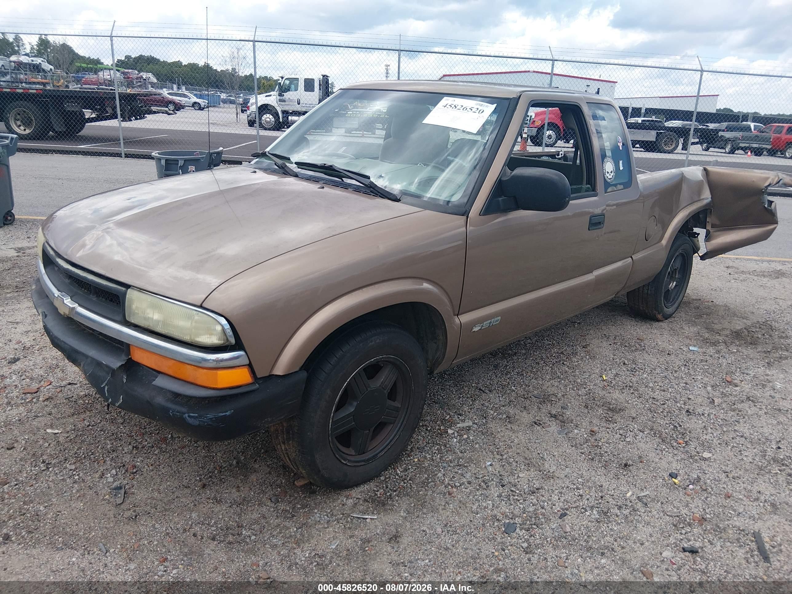 2002 Chevrolet S-10 Ls Brown vin: 1GCCS19W428128489