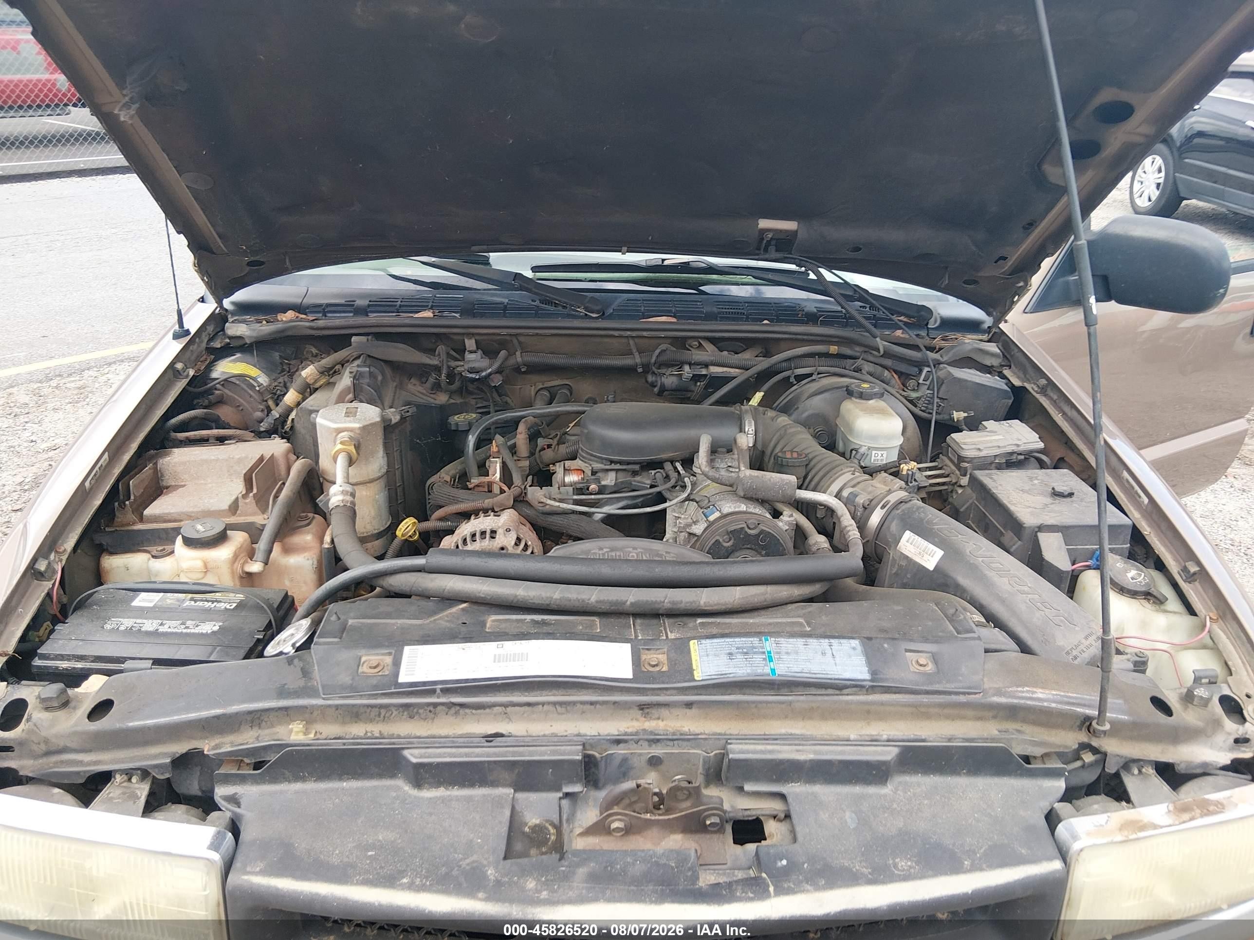 2002 Chevrolet S-10 Ls Brown vin: 1GCCS19W428128489