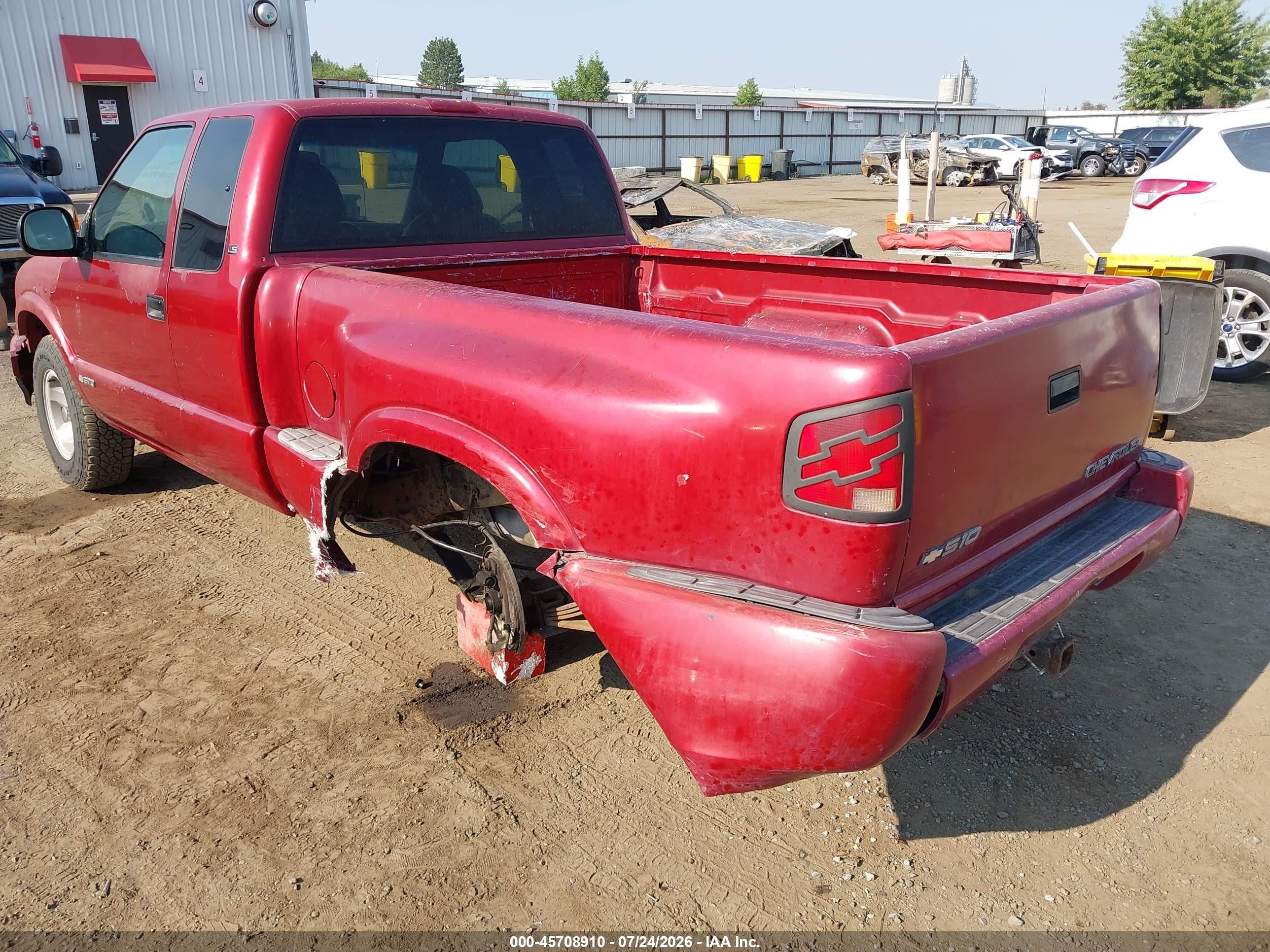 1997 Chevrolet S-10 Ls Black vin: 1GCCS19W6V8108538