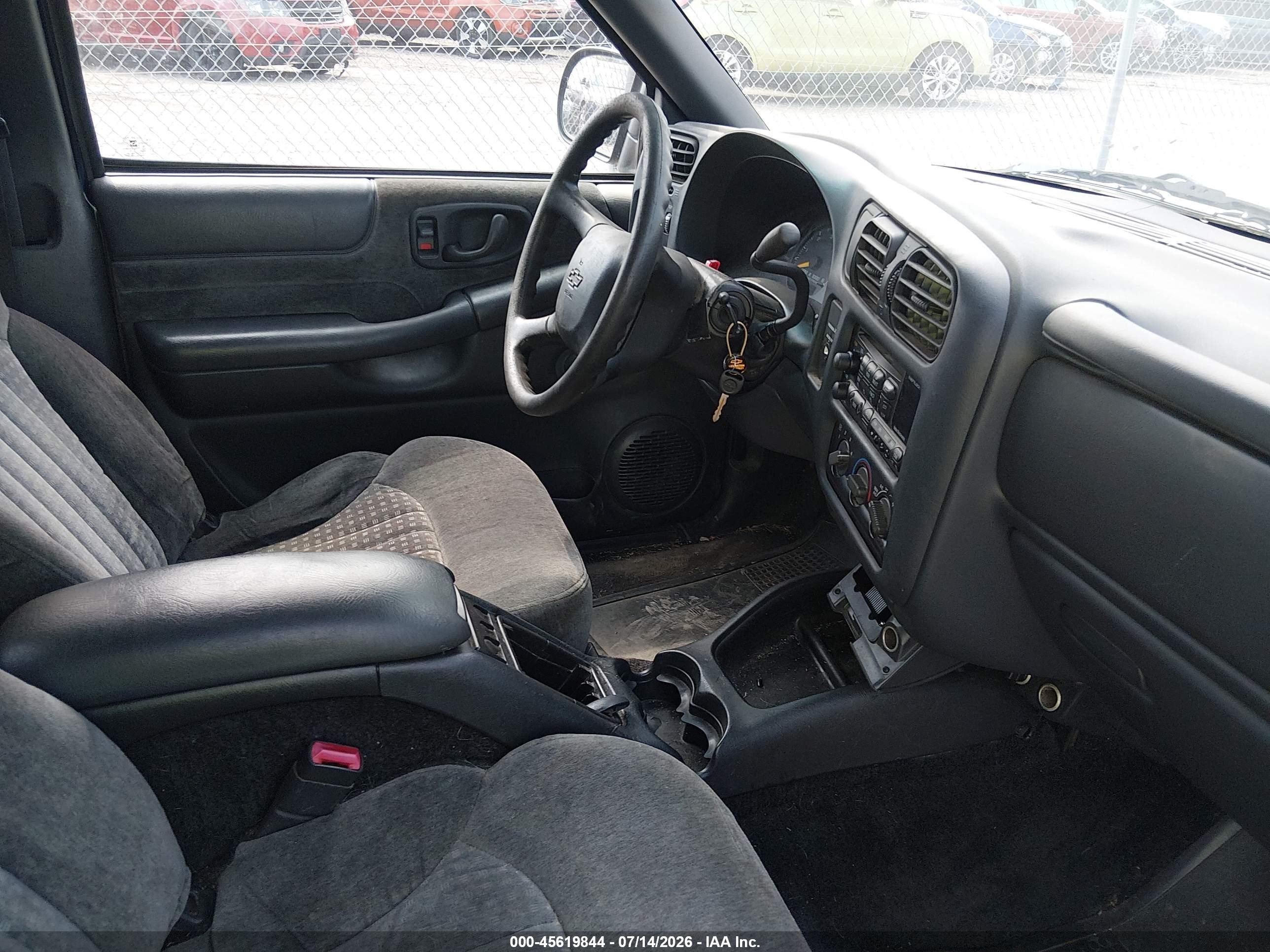 2001 Chevrolet S-10 Ls Dark Blue vin: 1GCCS19W818187432